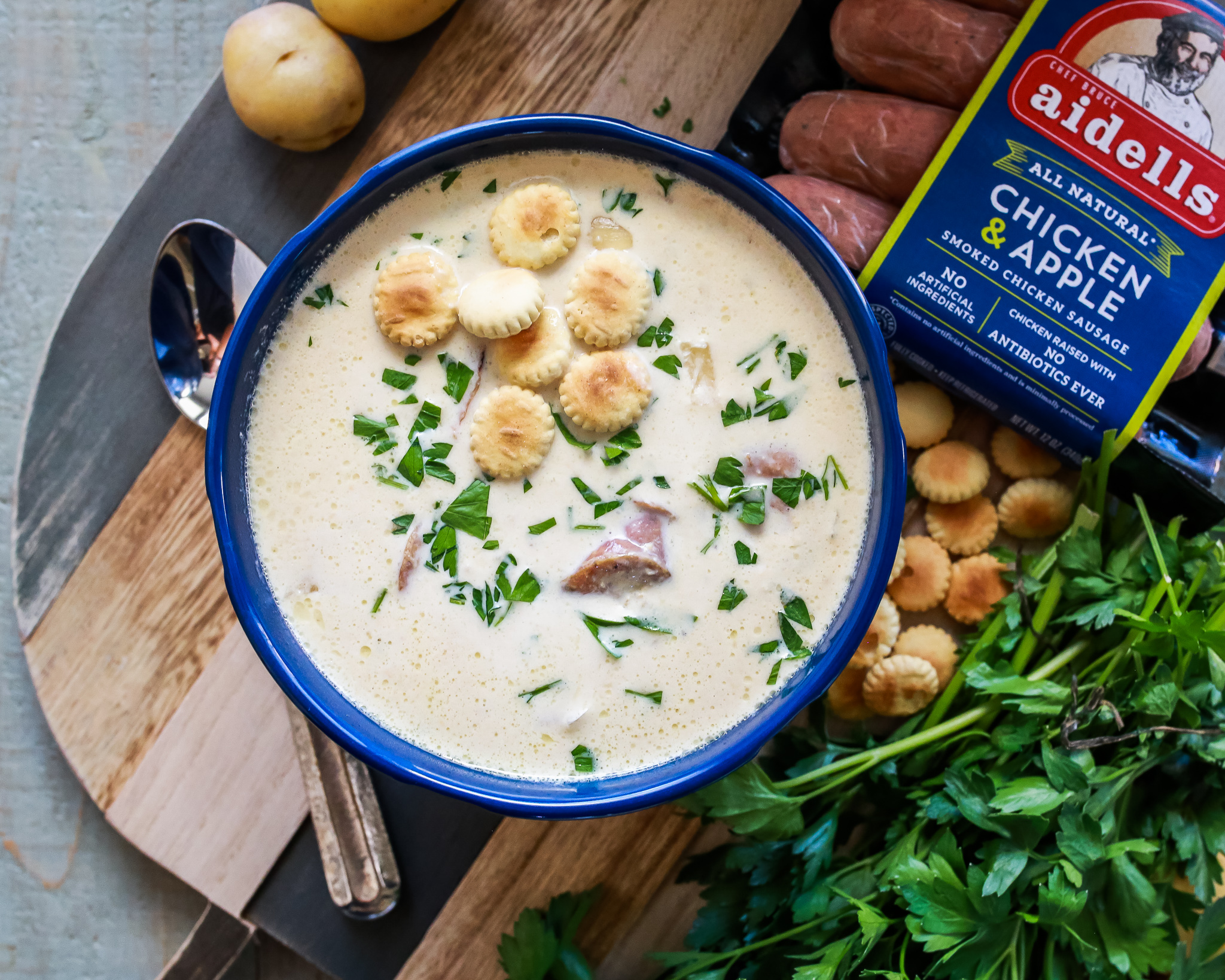 Jan 30, 2021 · cooking chicken sausage in air fryer is quick and easy. Crockpot Chicken Apple Sausage Chowder Tangled With Taste