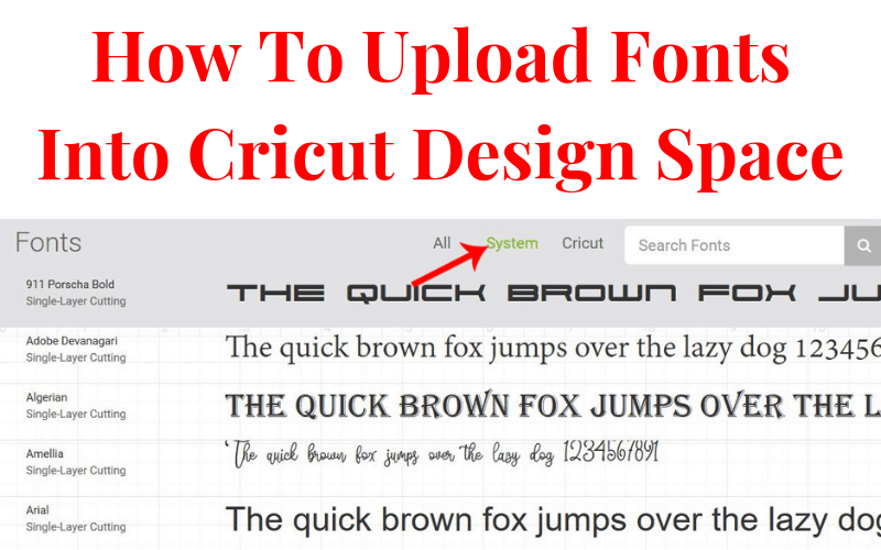 How To Upload Fonts Into Cricut Design Space Tastefully