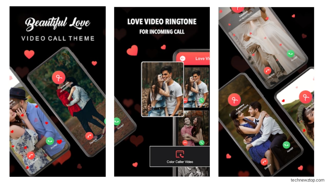 FullScreen Love Video Ringtone For Call App