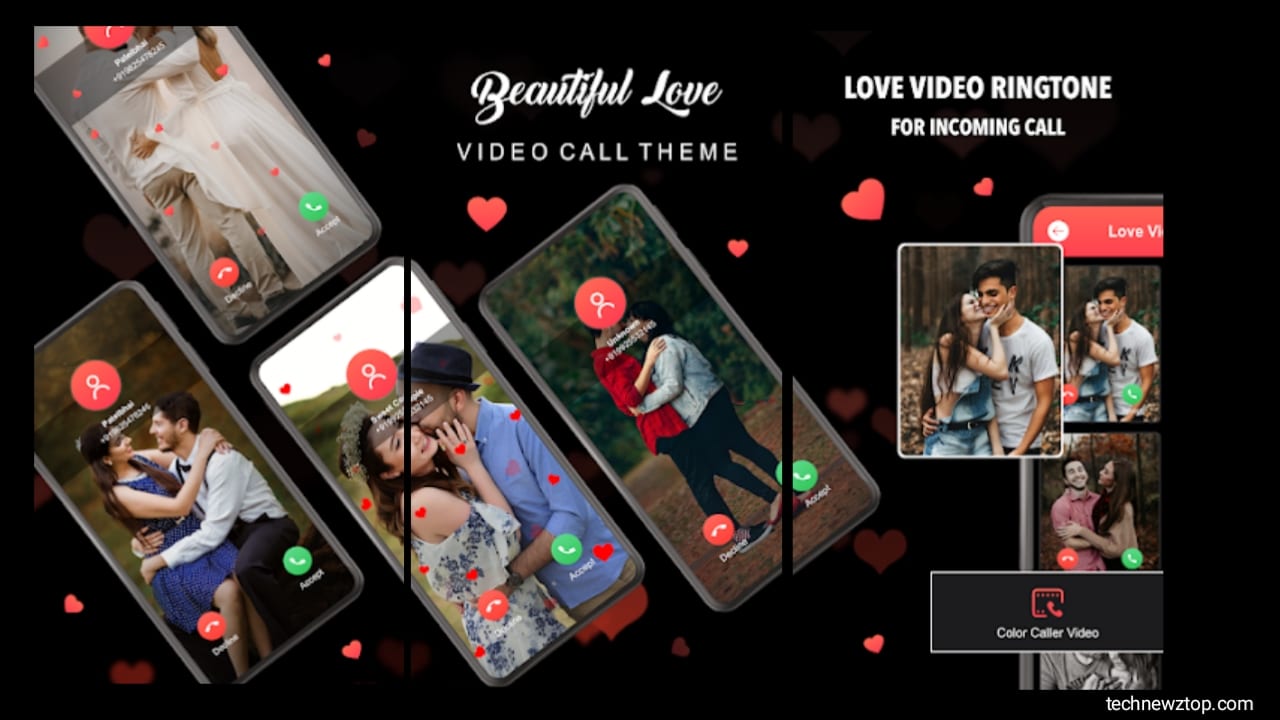 FullScreen Love Video Ringtone For Call App.