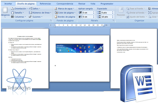 » Cambiar una sola hoja en sentido Horizontal en Word
