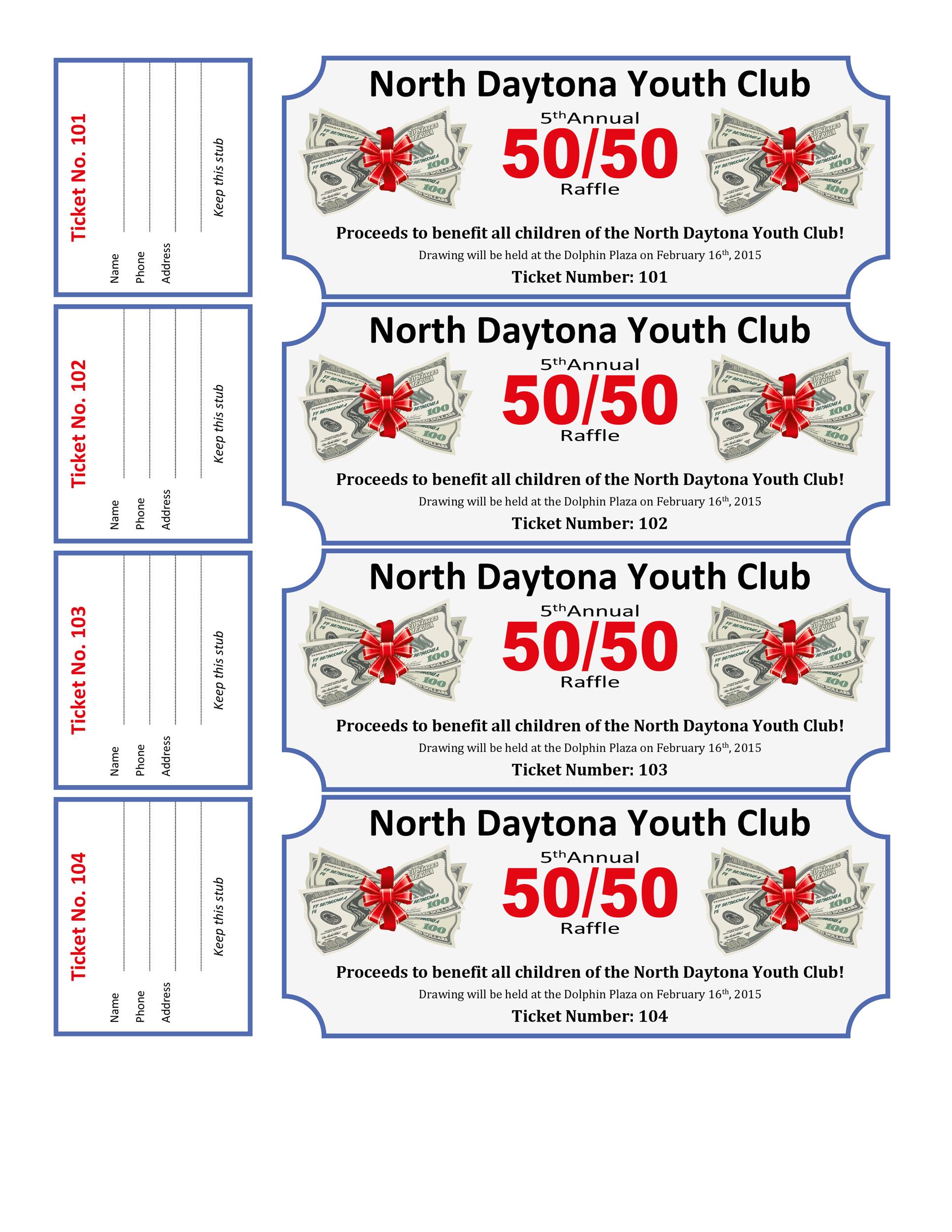 40+ Free Editable Raffle & Movie Ticket Templates