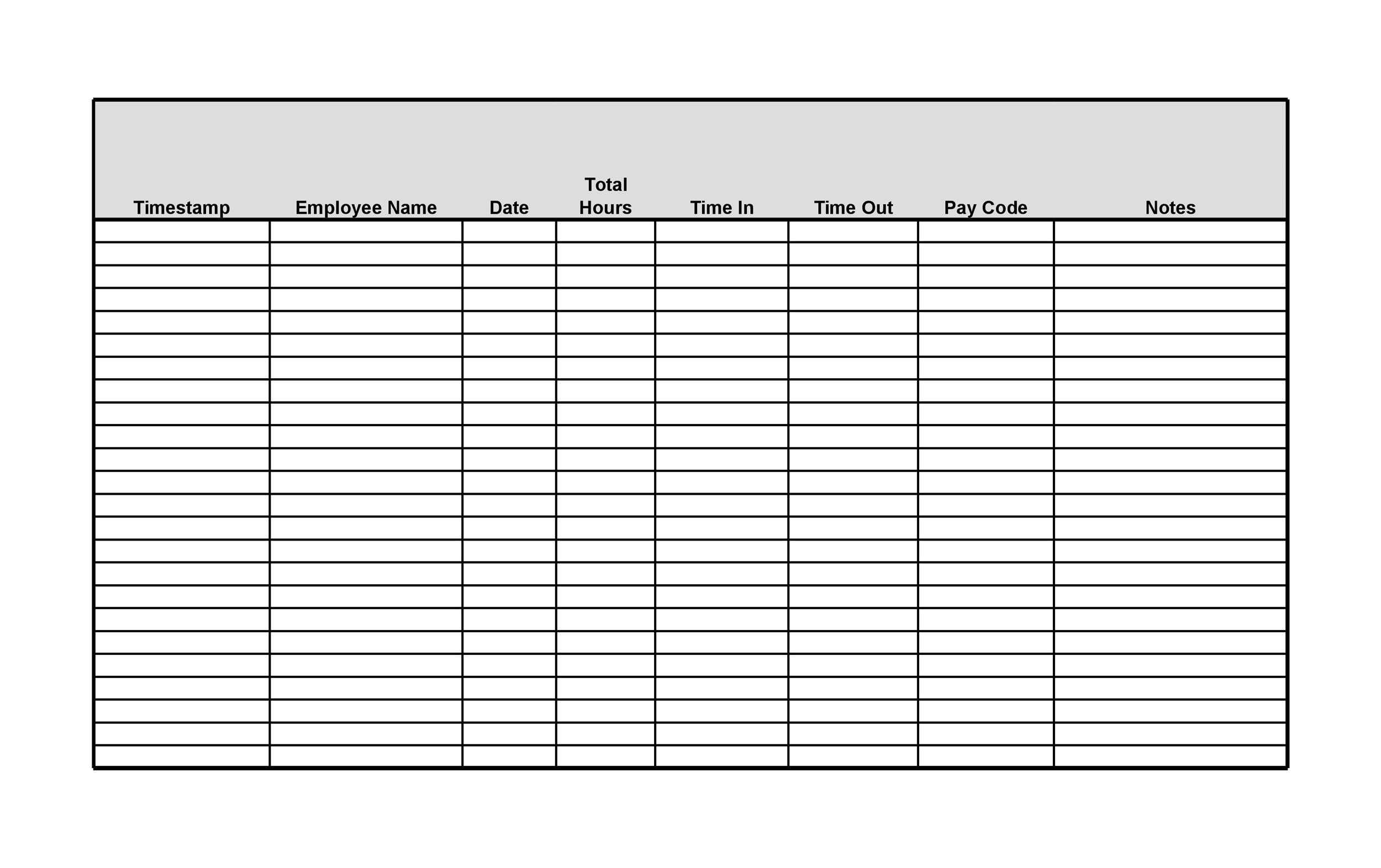 40 Free Timesheet Templates [in Excel] ᐅ TemplateLab
