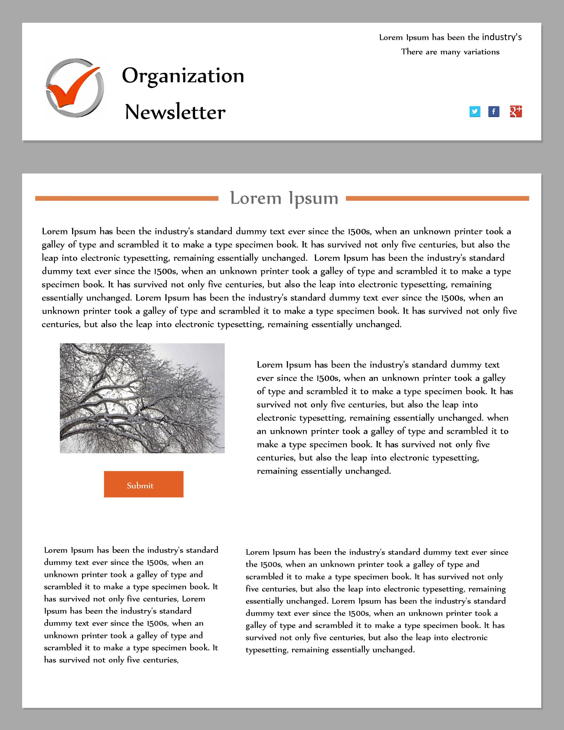 50 FREE Newsletter Templates for Work, School and Classroom