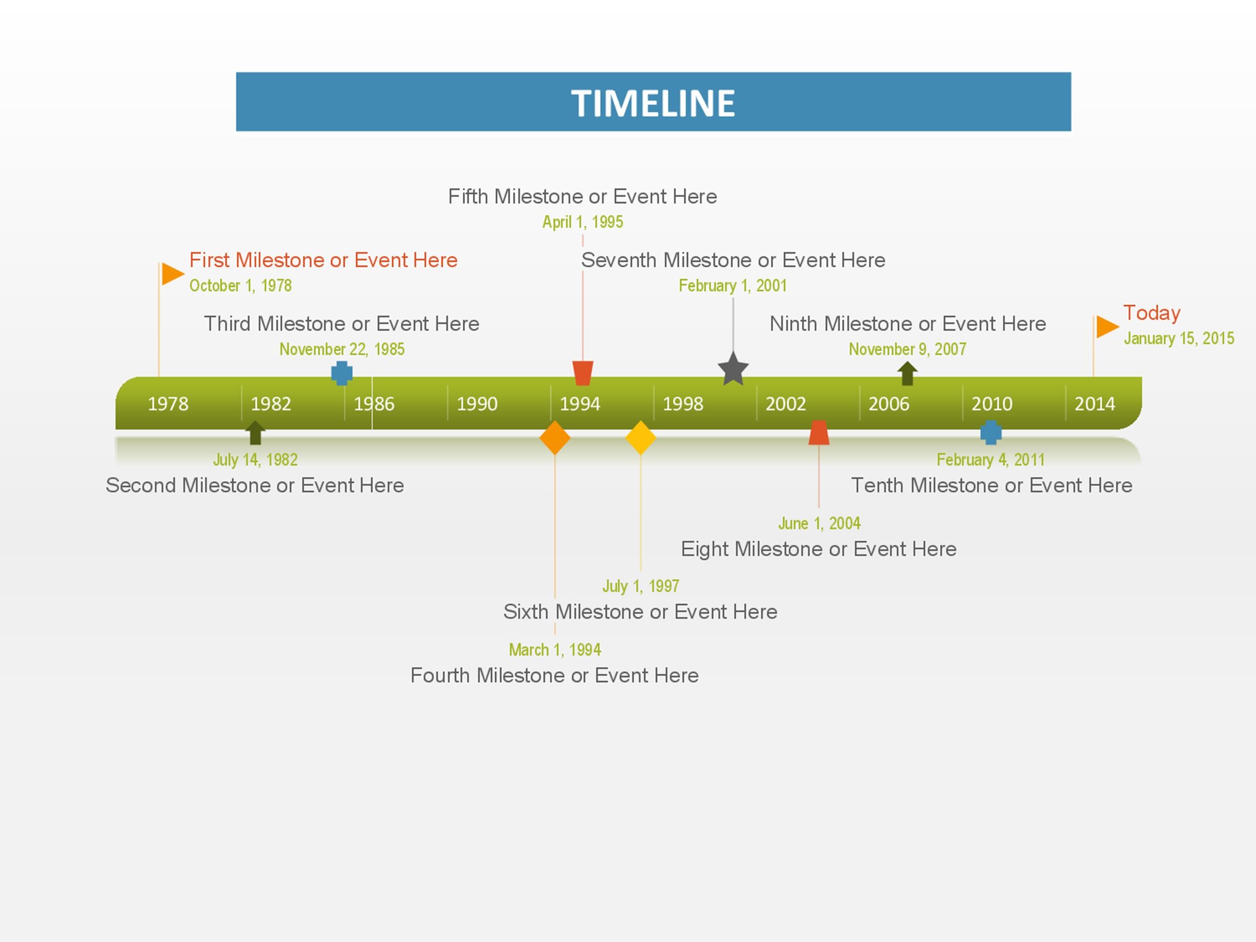30+ Timeline Templates (Excel, Power Point, Word) ᐅ TemplateLab