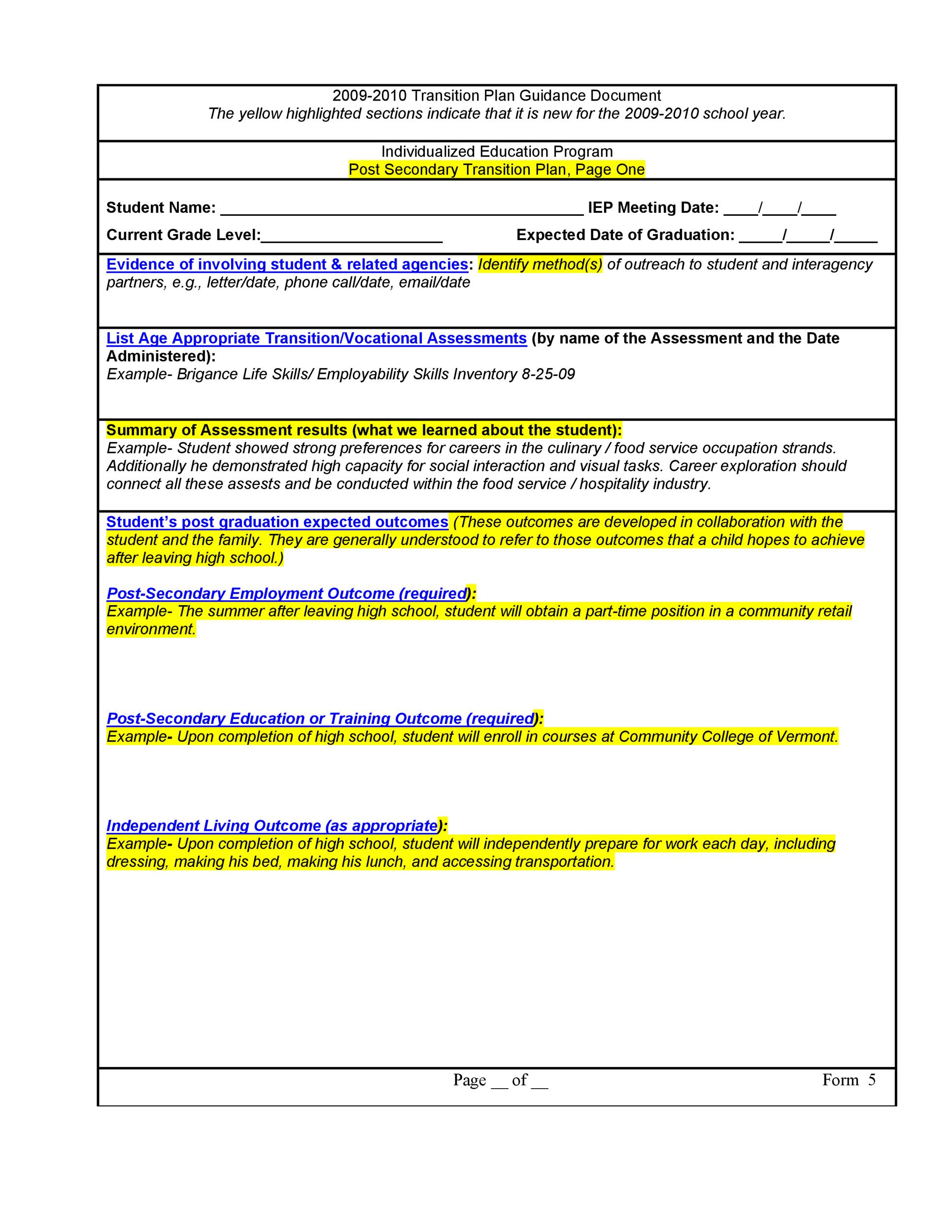 40+ Transition Plan Templates (Career, Individual) ᐅ TemplateLab