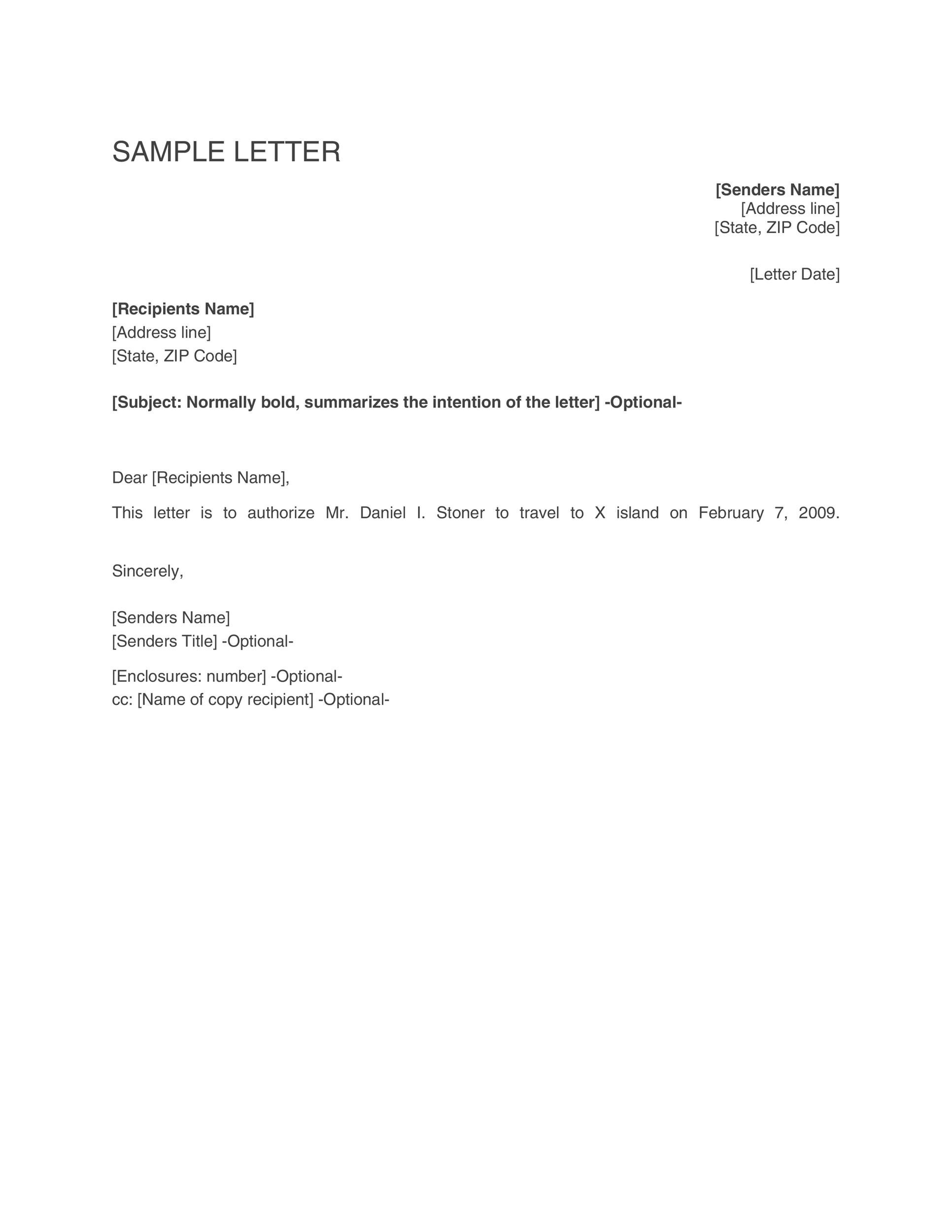 46 Authorization Letter Samples & Templates ᐅ TemplateLab