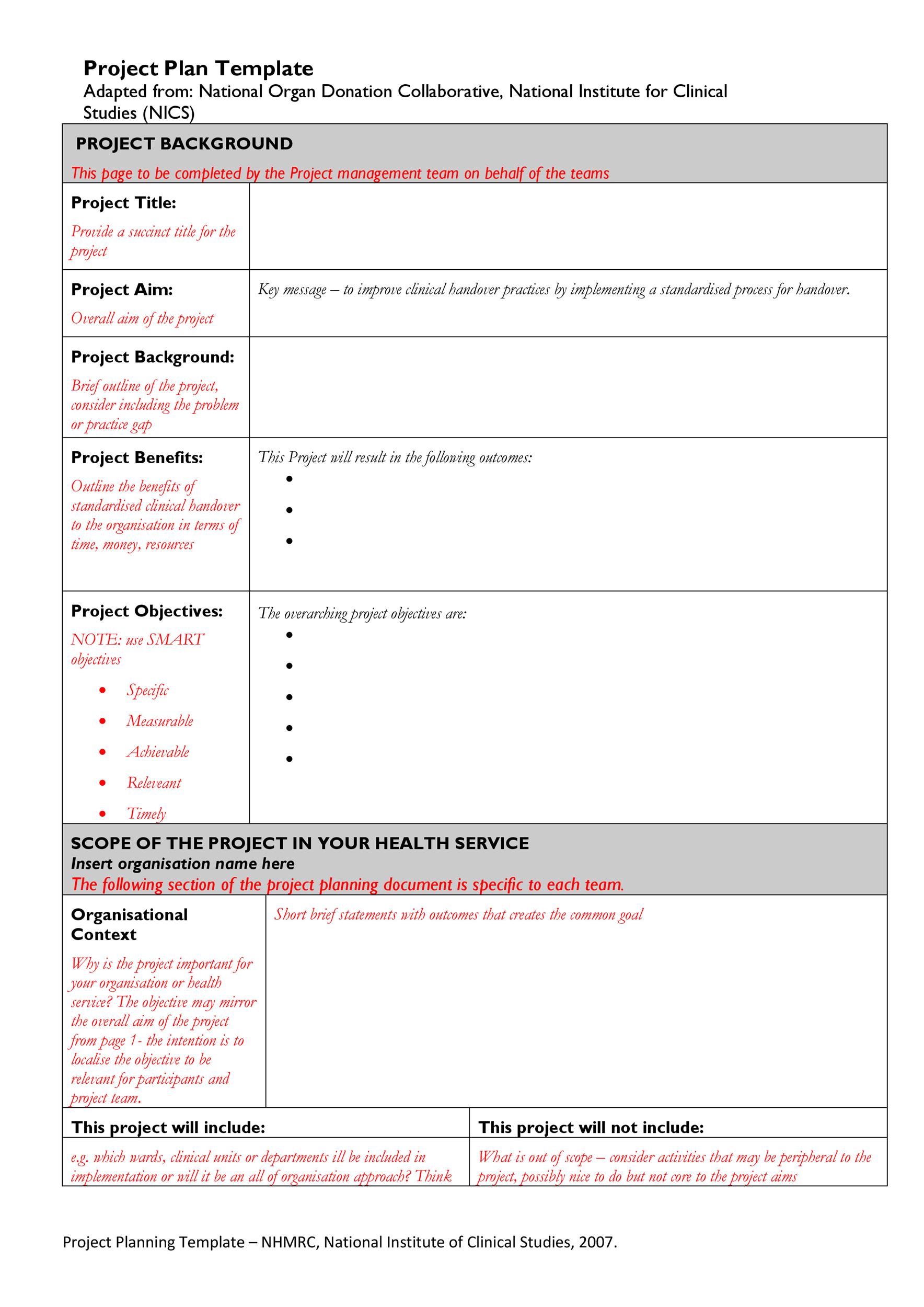 48 Professional Project Plan Templates [Excel, Word, PDF] ᐅ TemplateLab