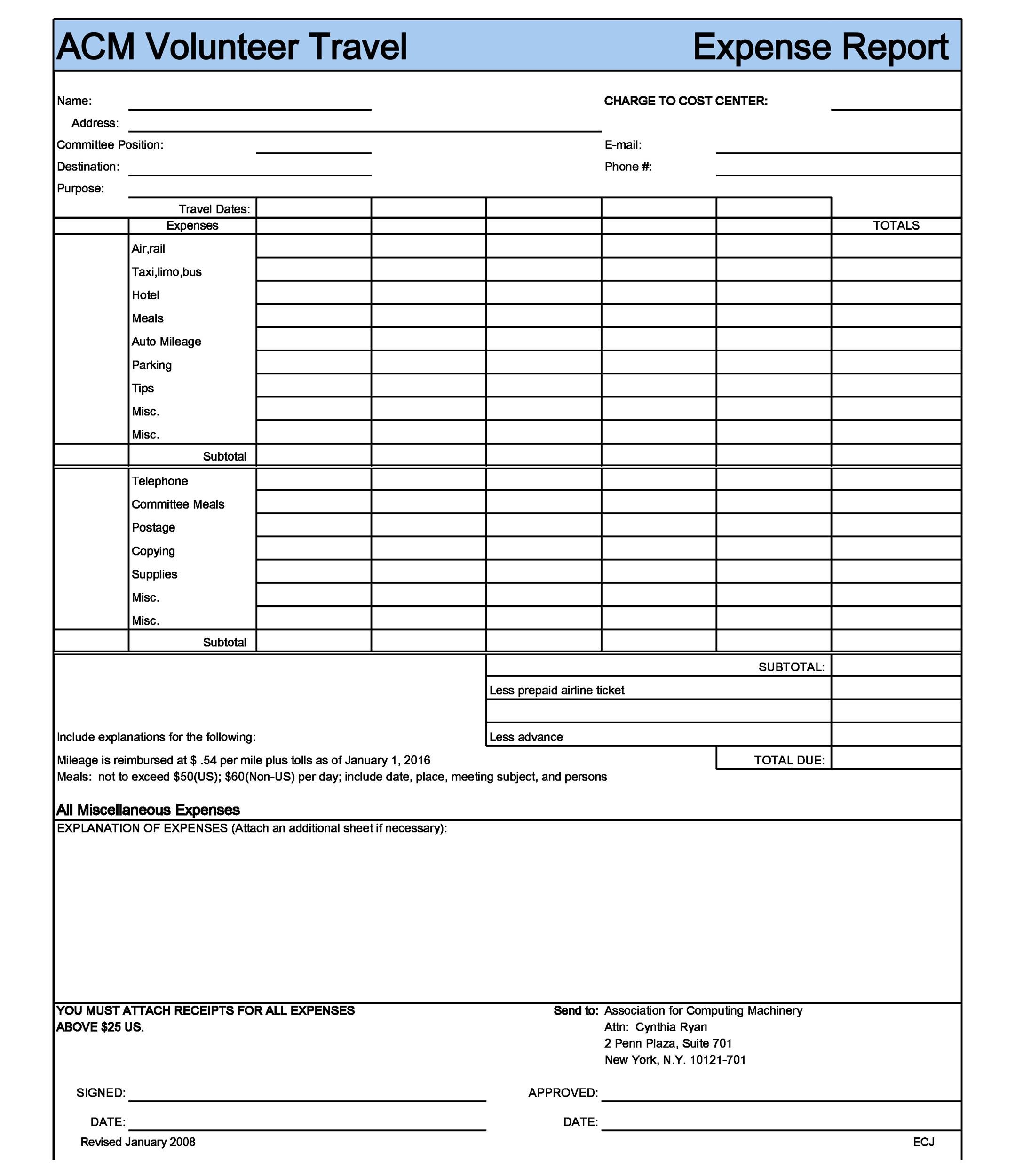40+ Expense Report Templates to Help you Save Money ᐅ TemplateLab