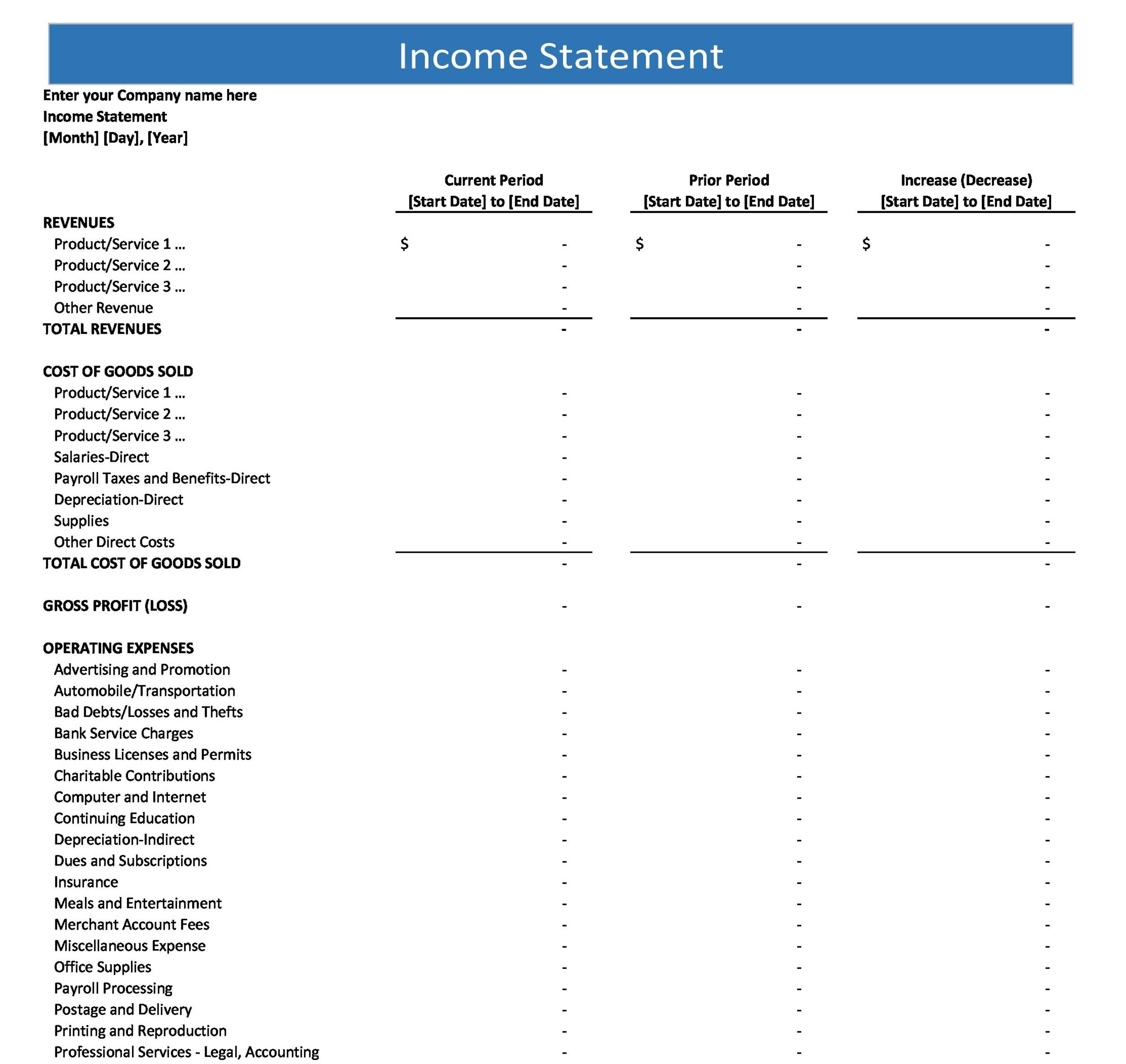 41 FREE Statement Templates & Examples TemplateLab