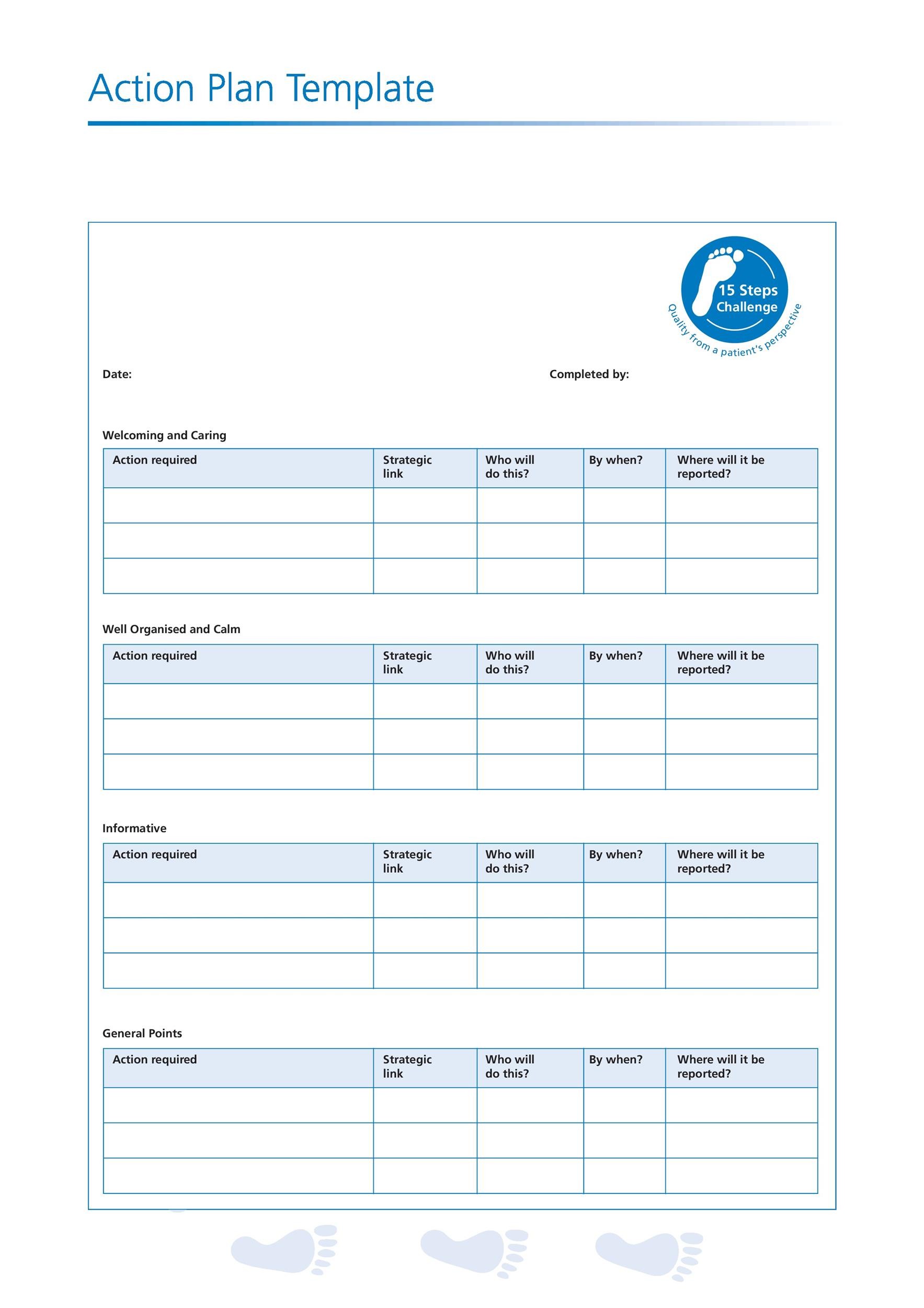 45 Free Action Plan Templates (Corrective, Emergency, Business)