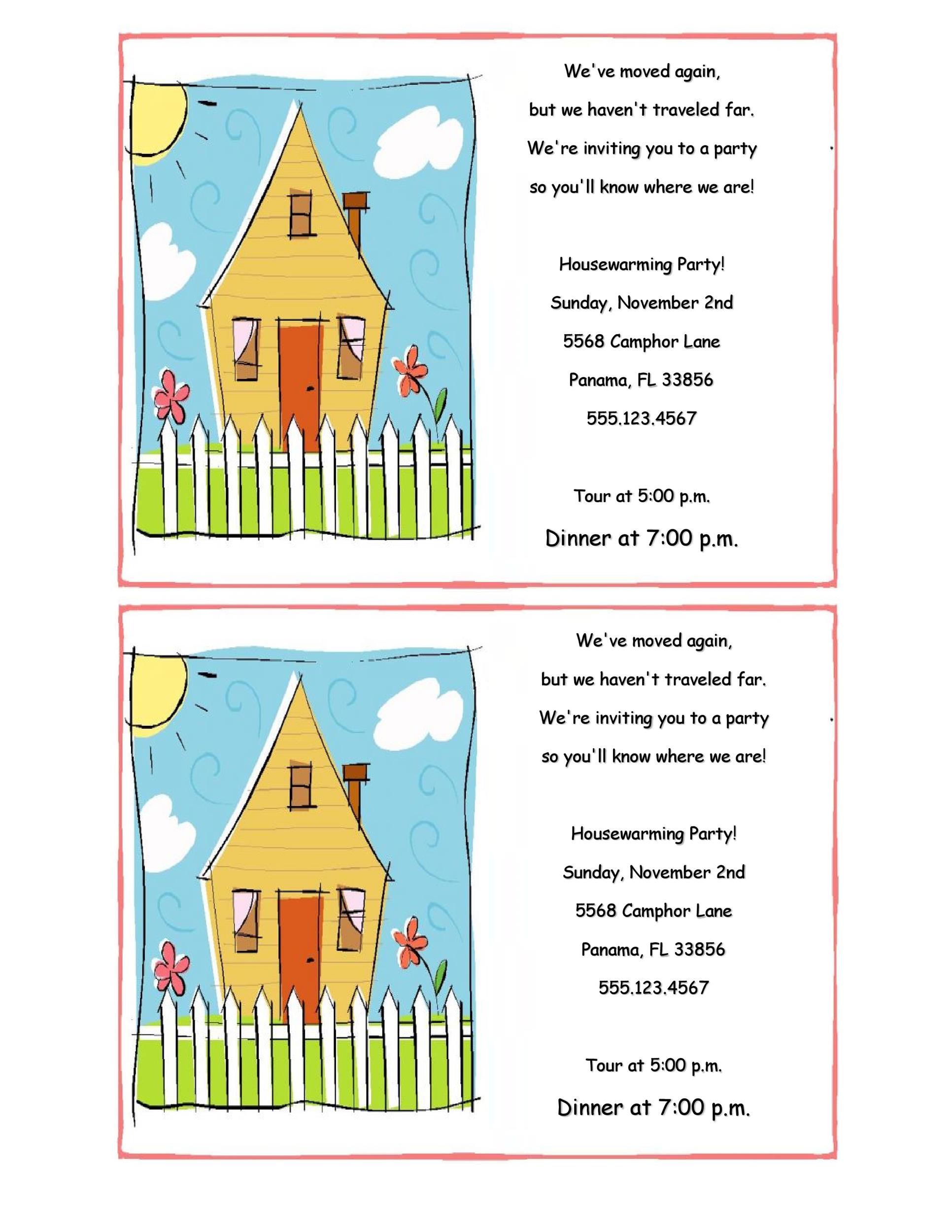 40+ Free Printable Housewarming Party Invitation Templates