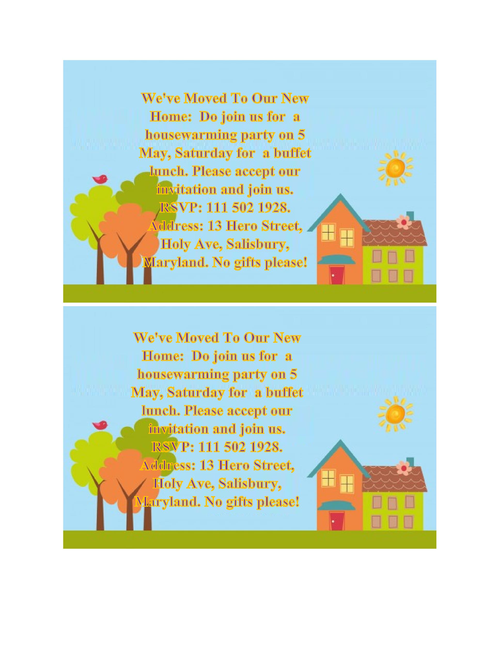 40+ Free Printable Housewarming Party Invitation Templates