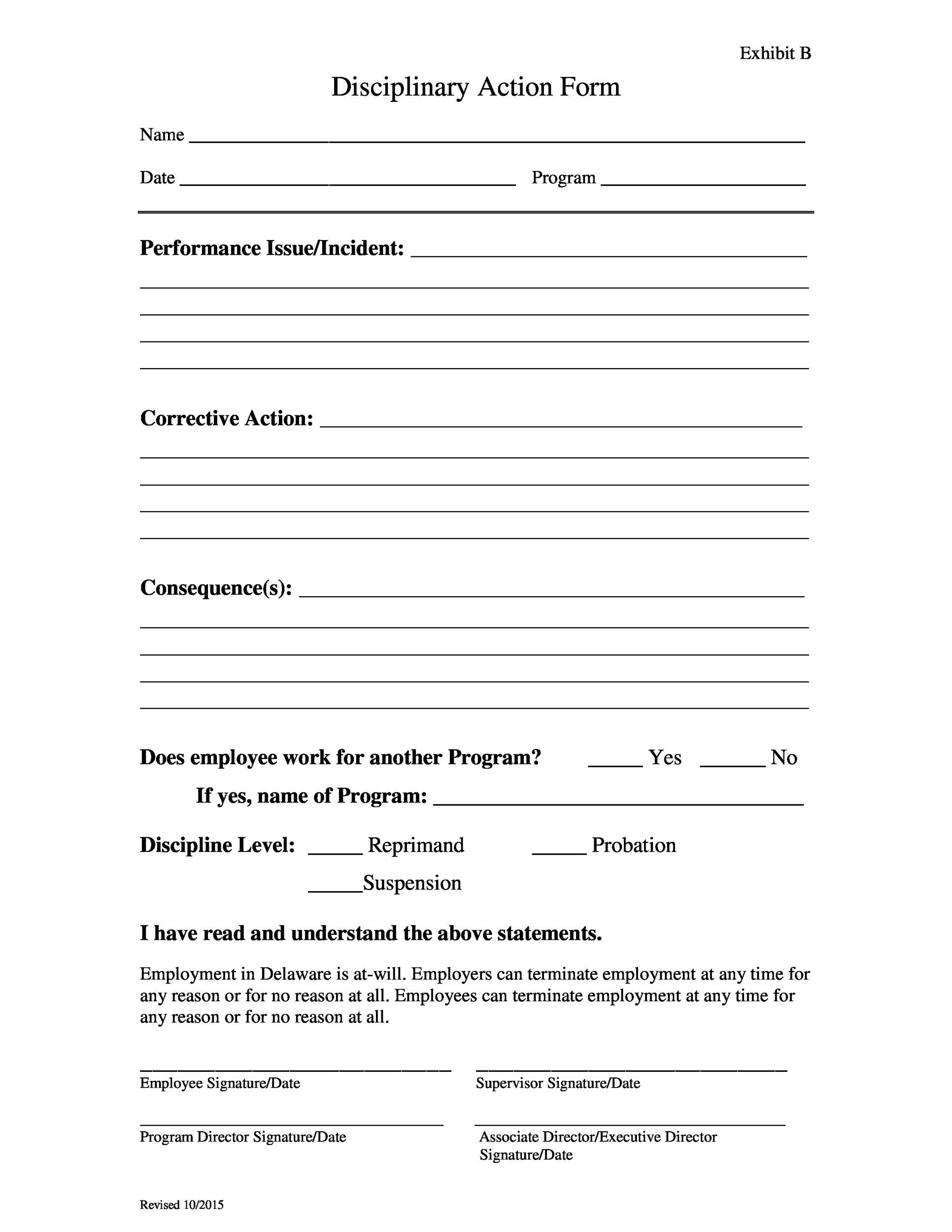 46 Effective Employee Write Up Forms [+ Disciplinary Action Forms]