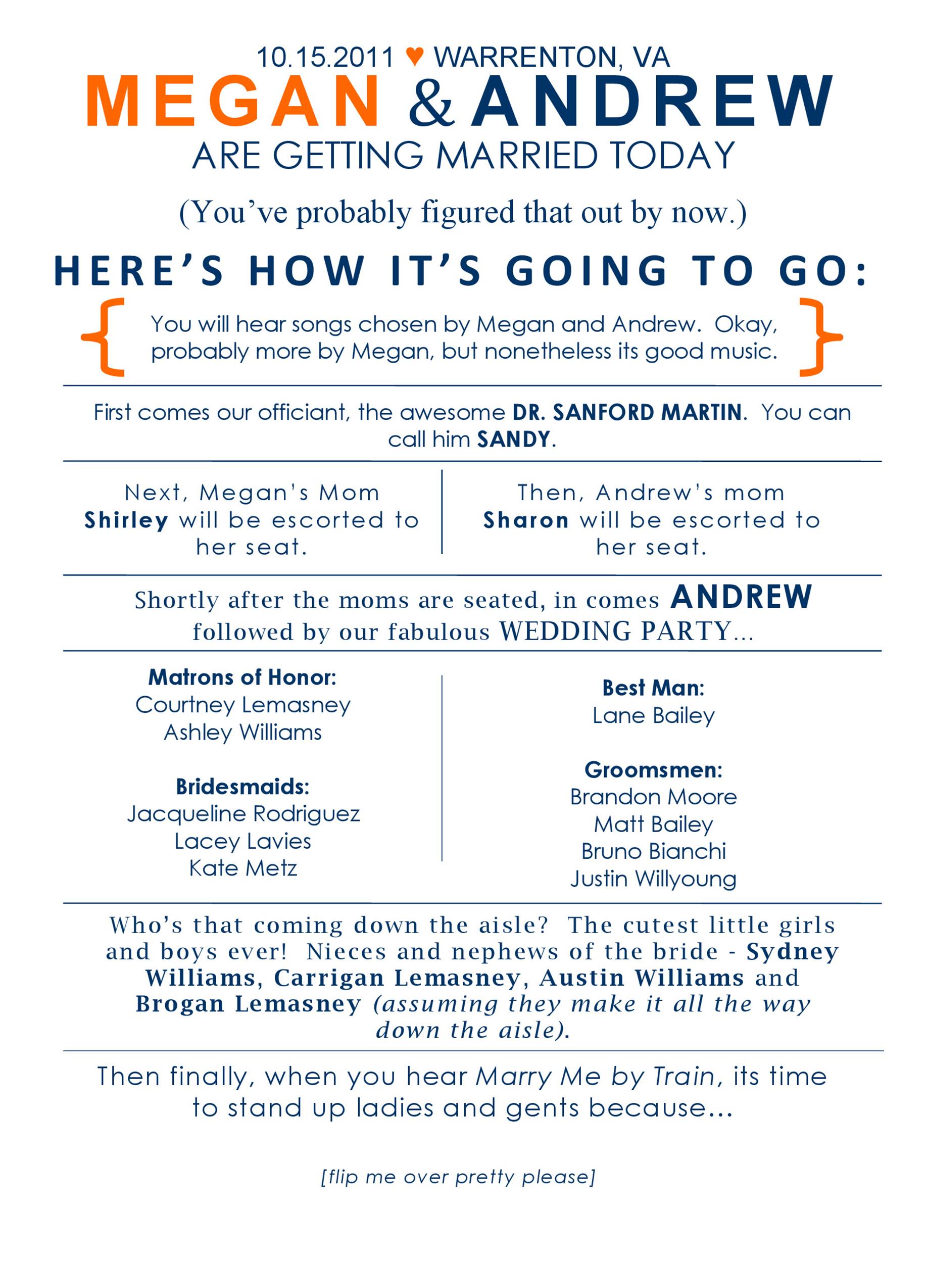 37 Printable Wedding Program Examples & Templates ᐅ TemplateLab