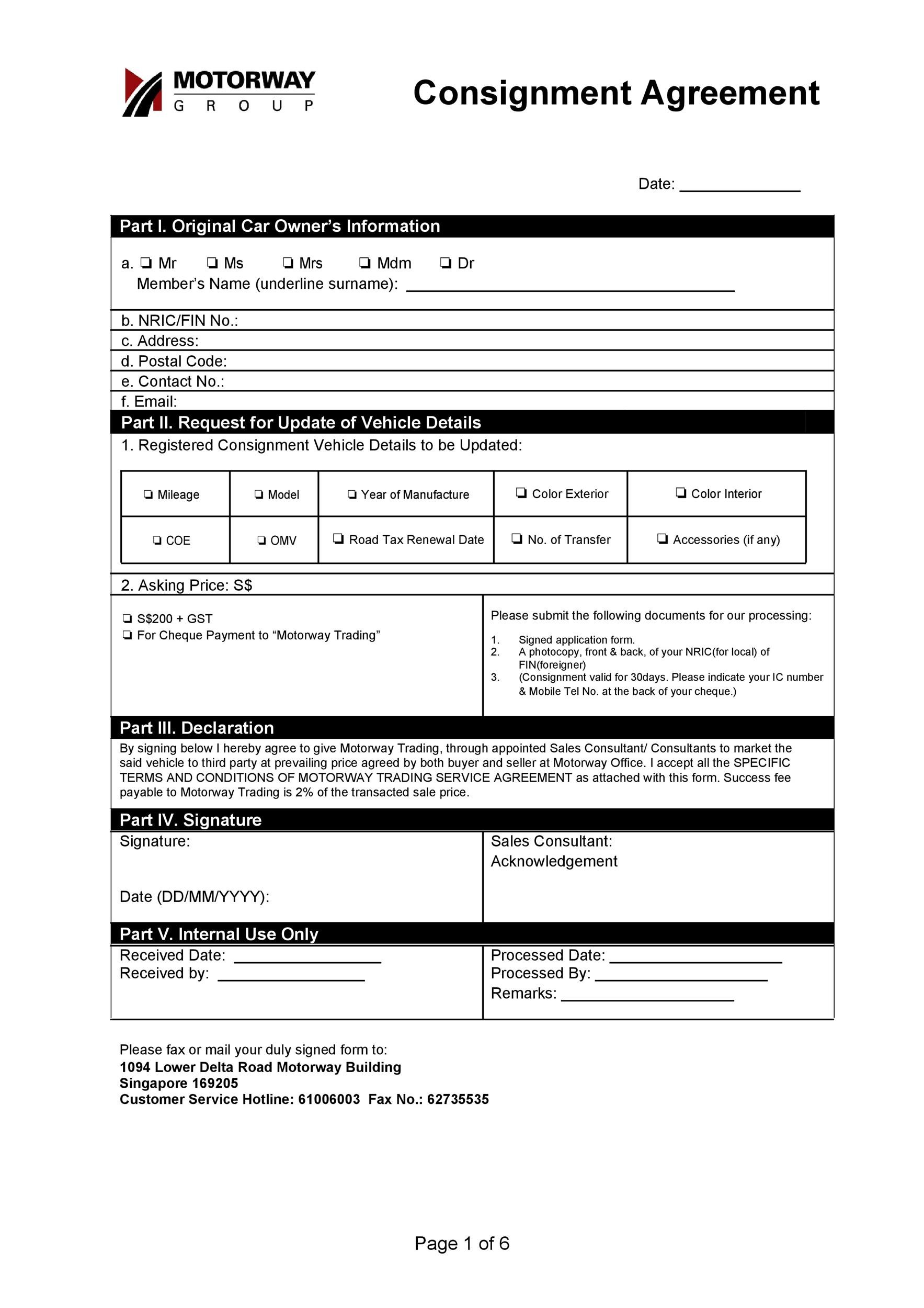 40+ Best Consignment Agreement Templates & Forms ᐅ TemplateLab