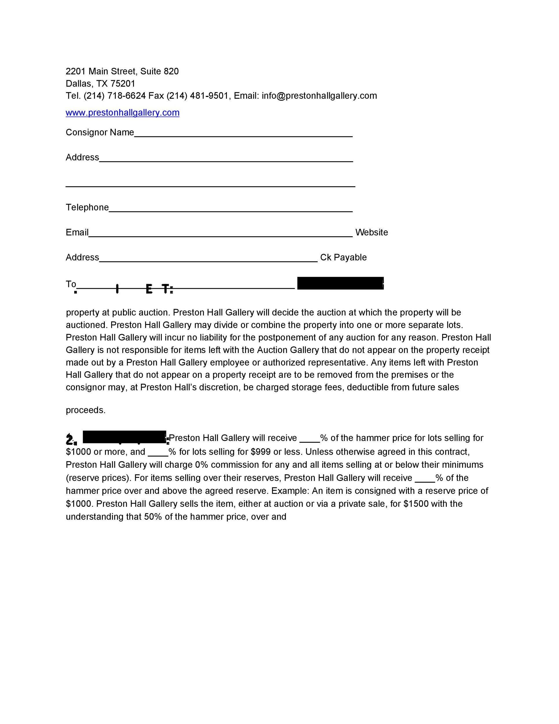 40+ Best Consignment Agreement Templates & Forms ᐅ TemplateLab