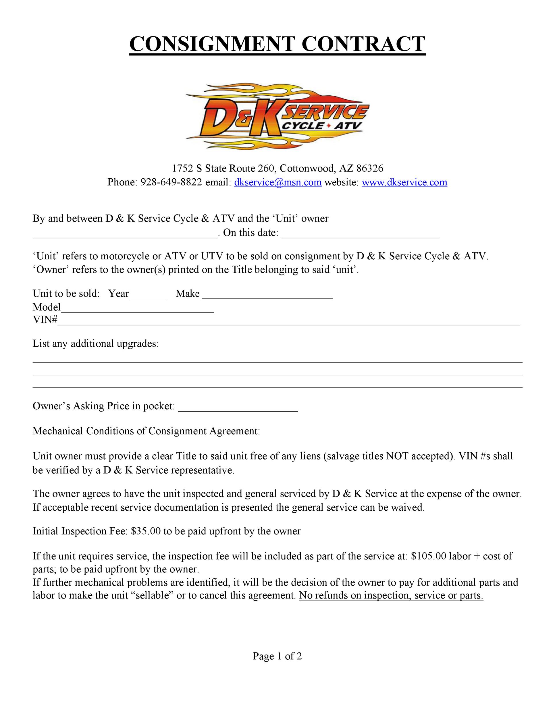 40+ Best Consignment Agreement Templates & Forms ᐅ TemplateLab