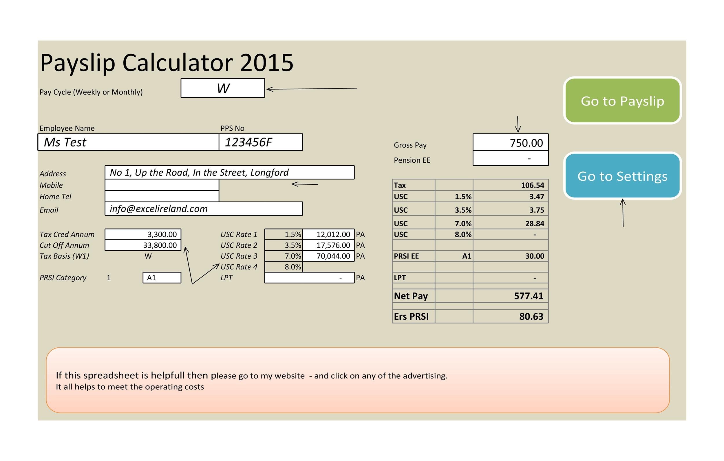 40+ Free Payroll Templates & Calculators ᐅ TemplateLab