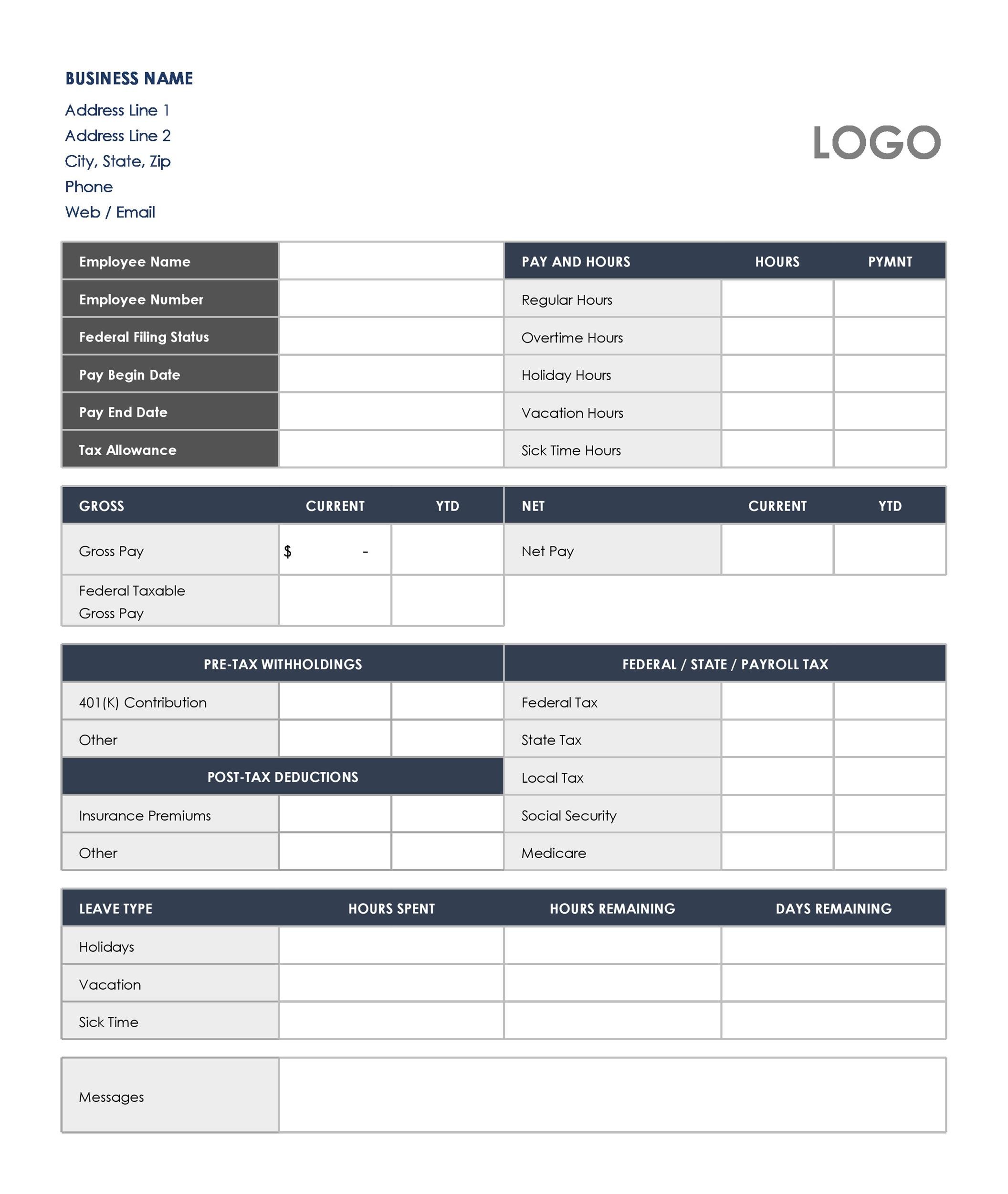40+ Free Payroll Templates & Calculators ᐅ TemplateLab