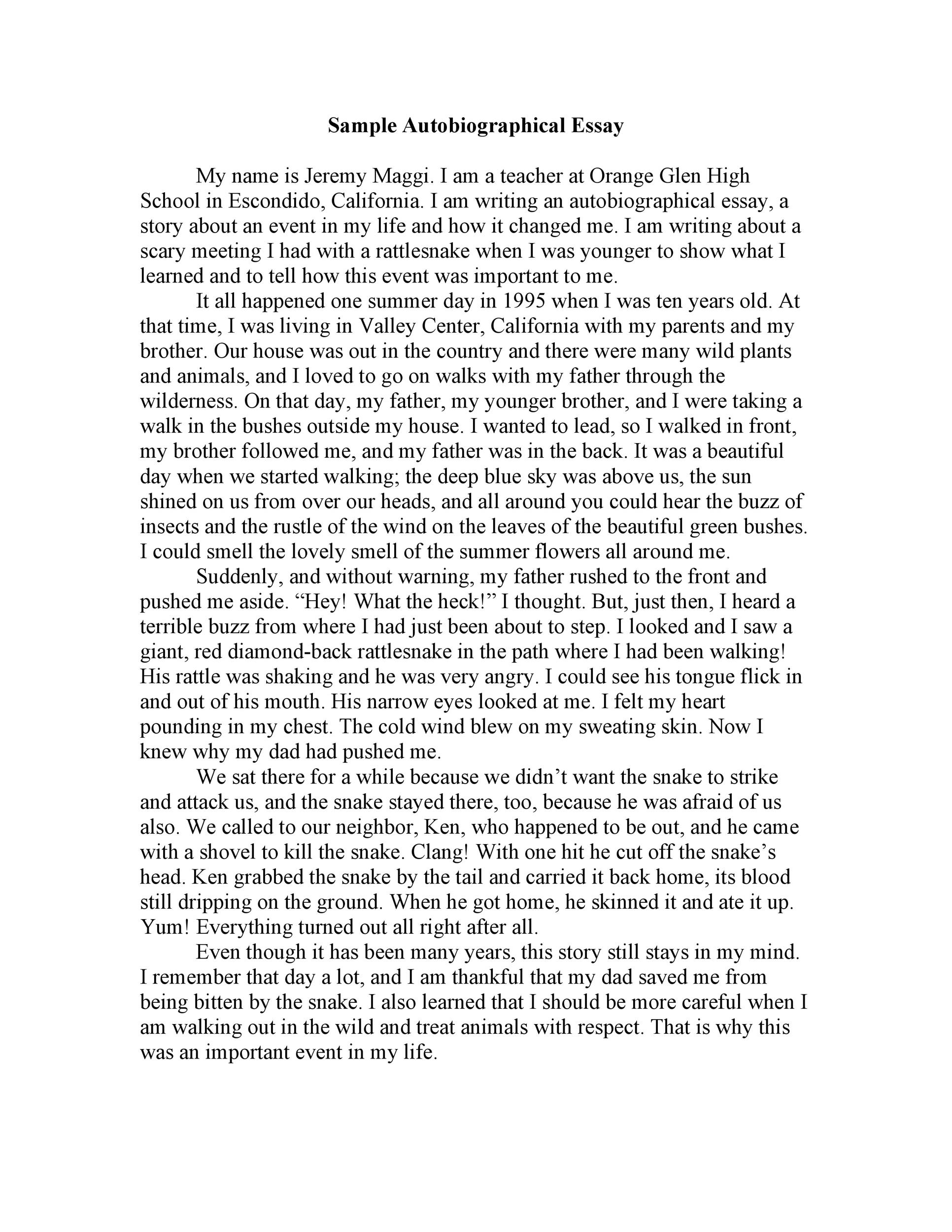 40 Autobiography Examples ( + Autobiographical Essay