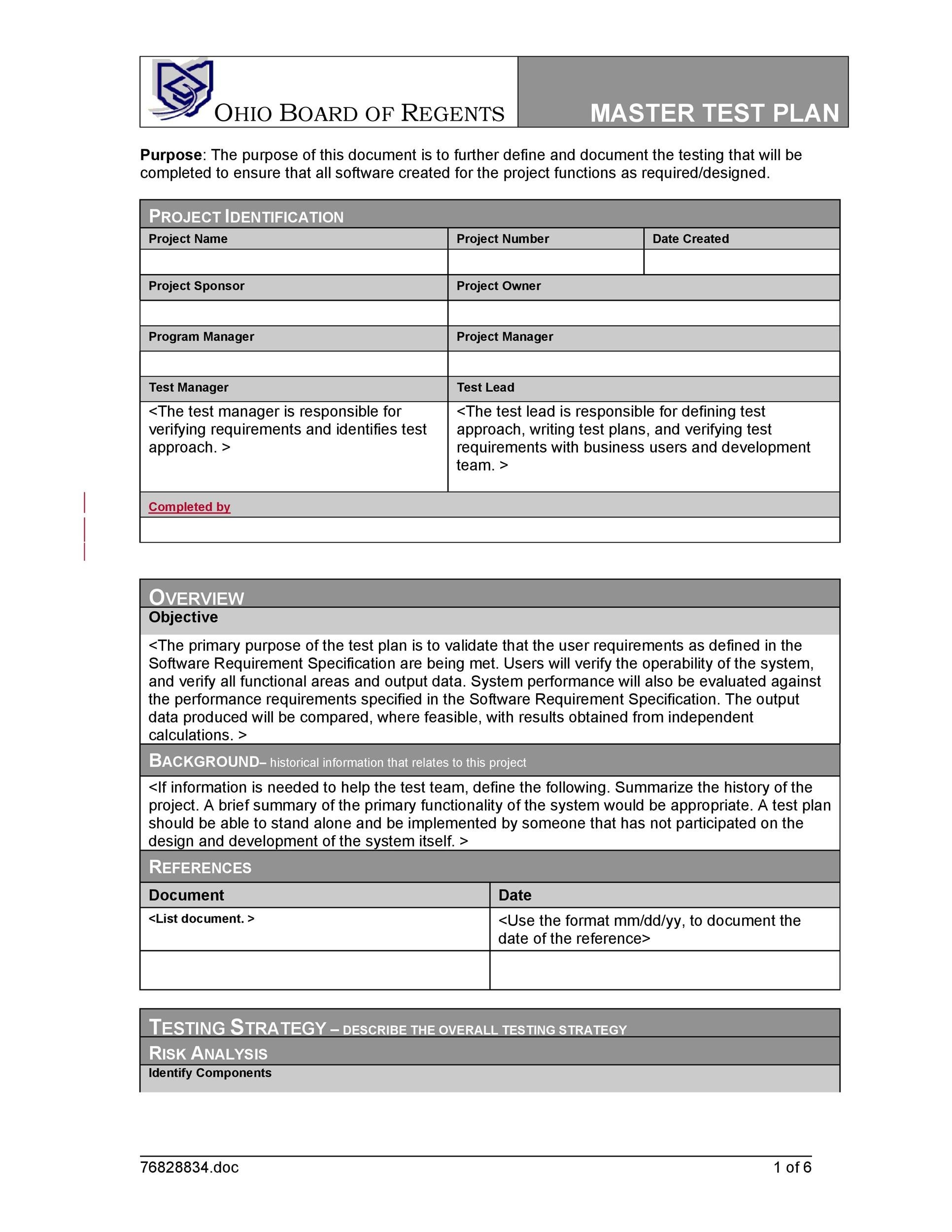 35 Software Test Plan Templates & Examples ᐅ TemplateLab