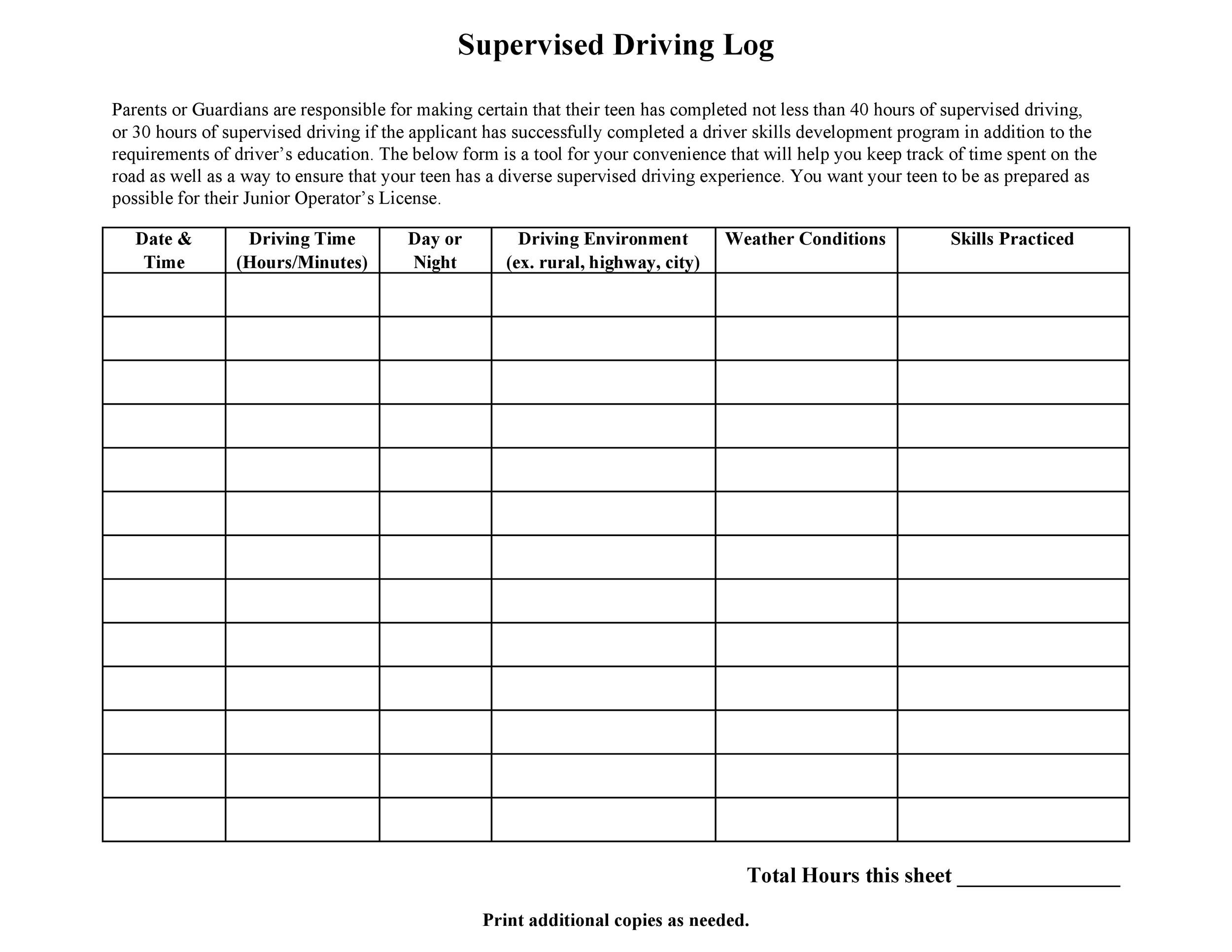 50 Printable Driver's Daily Log Books [Templates & Examples]