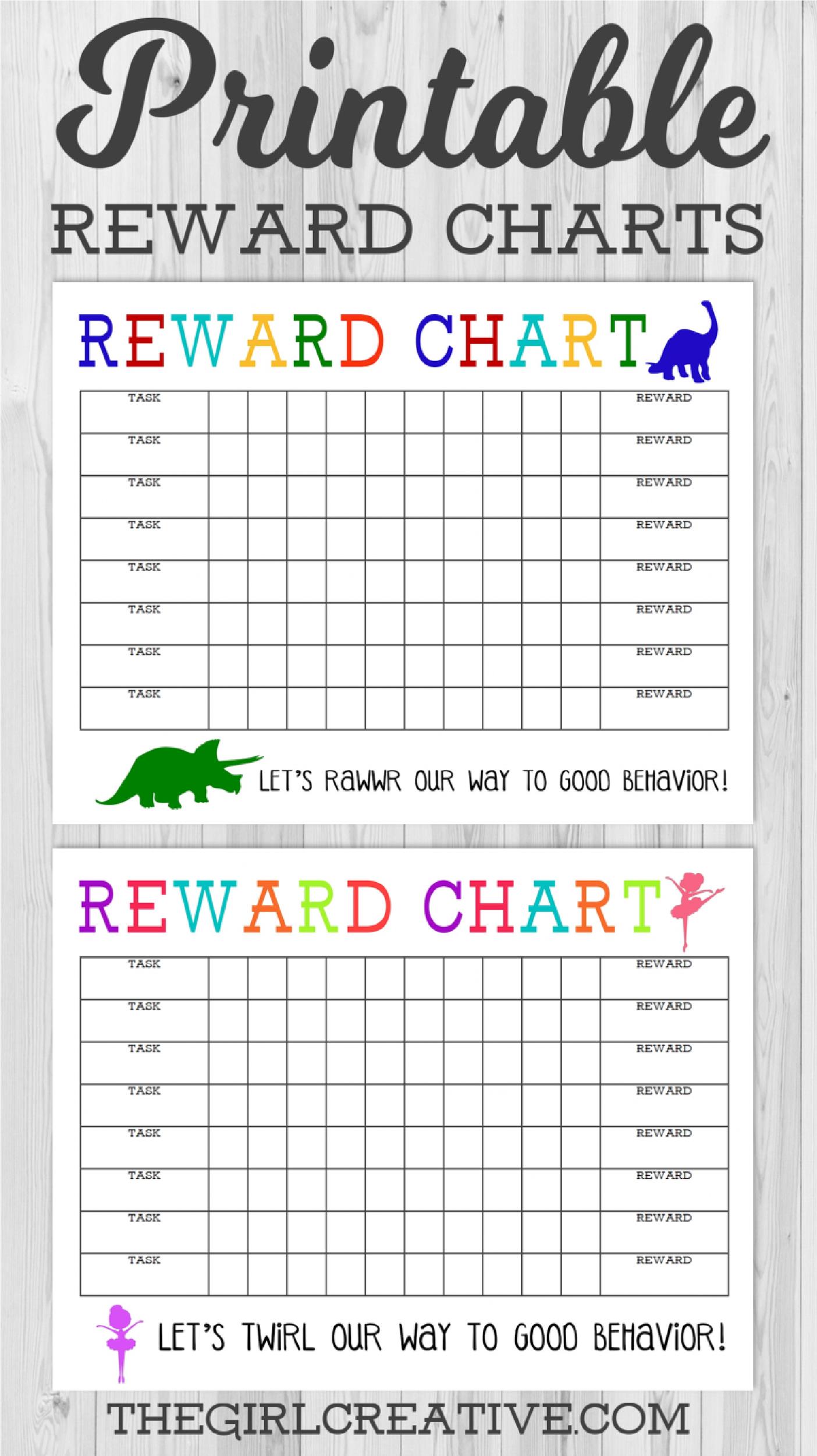 40 Printable Reward Charts for Kids (PDF, Excel & Word)