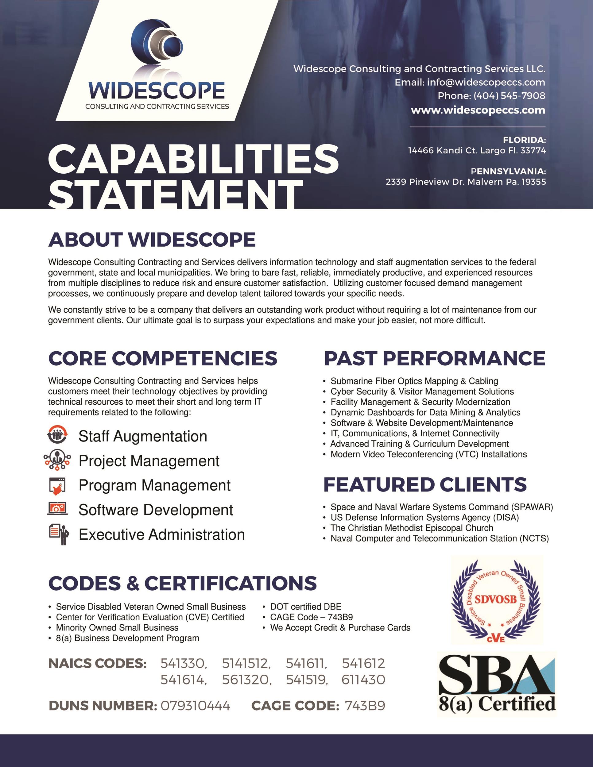 39 Effective Capability Statement Templates (+ Examples) ᐅ TemplateLab