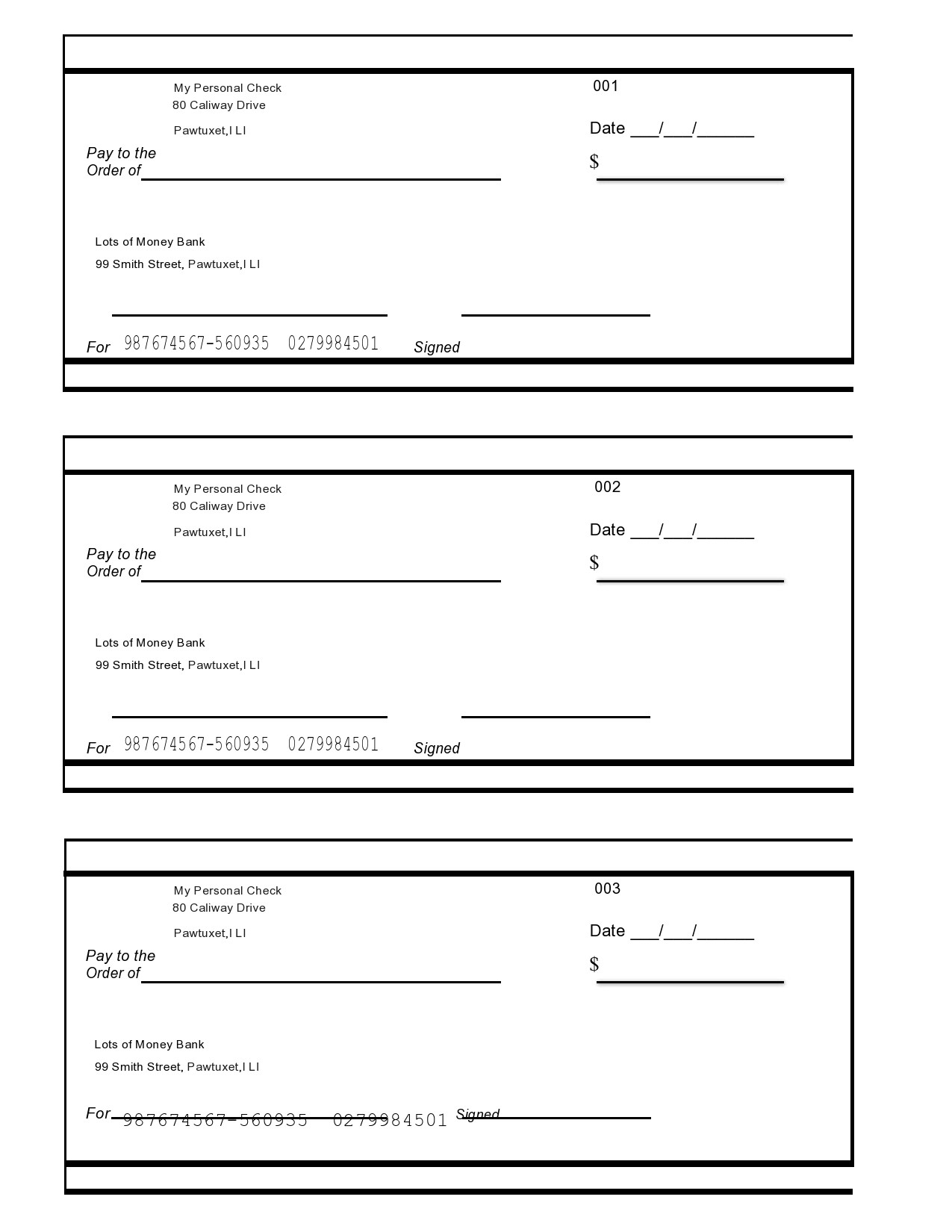 23 Blank Check Templates (Real & Fake) ᐅ TemplateLab