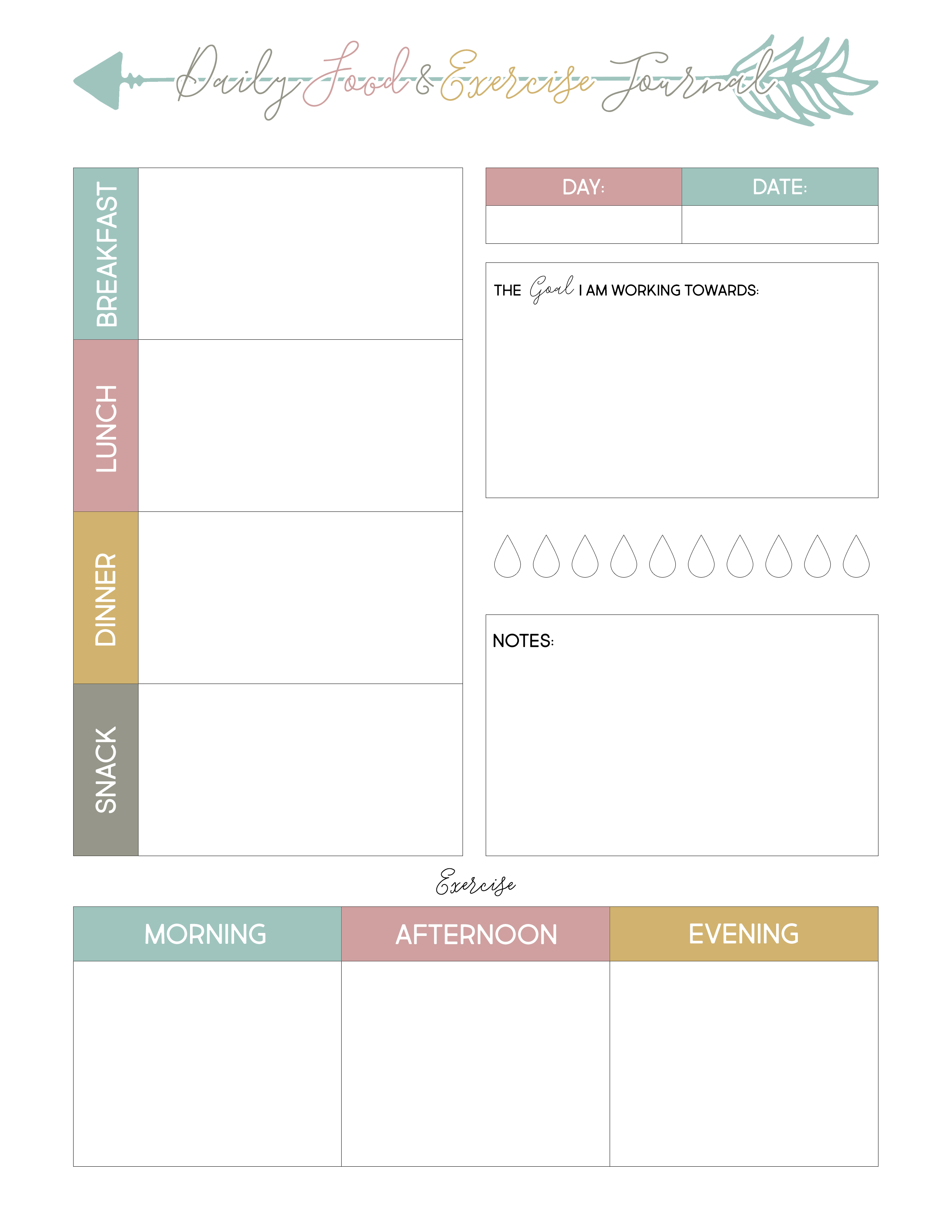 Most digital calendars allow you to create separate calendars. Free Weight Loss Planner Printable The Cottage Market