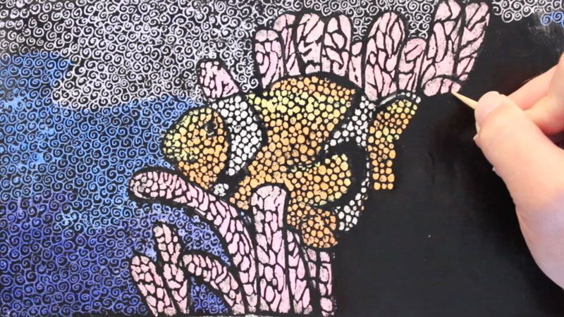 Crayon Etching DemonstrationHow to Create a Crayon Etching