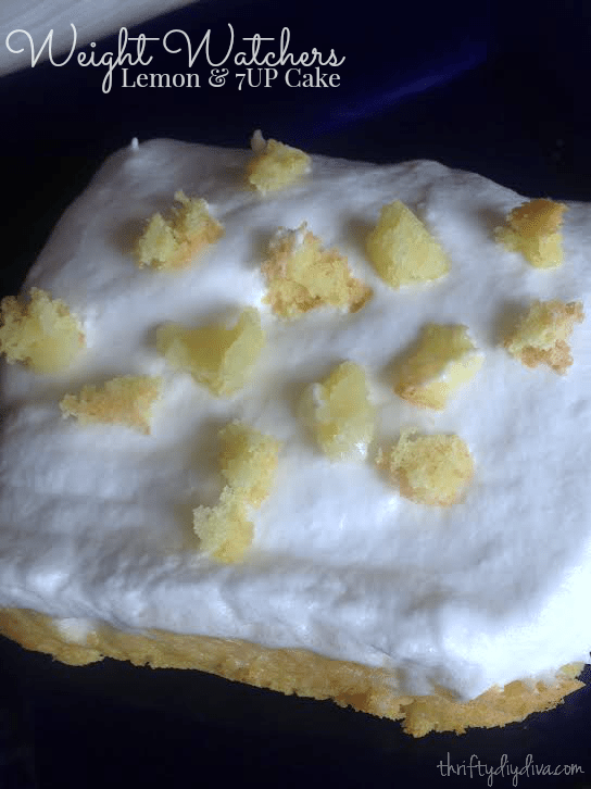 Weight Watchers Lemon and 7UP Cake Recipe