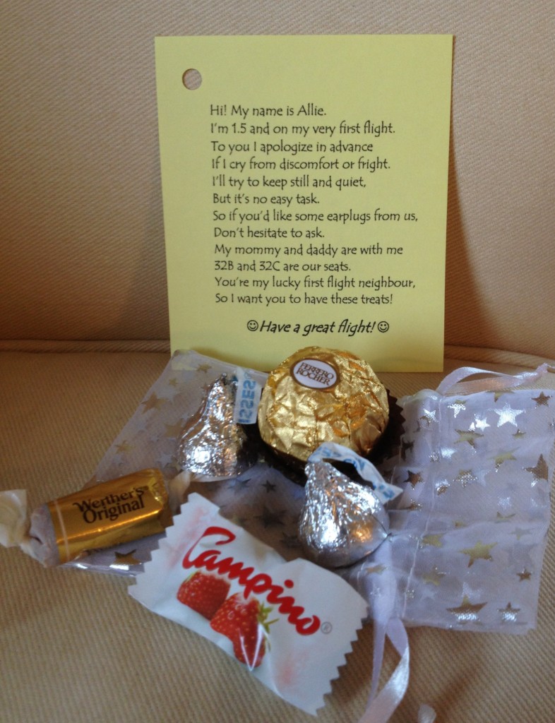 We’re Giving Away Candy for our Baby’s First Flight! Tim and Olive's Blog