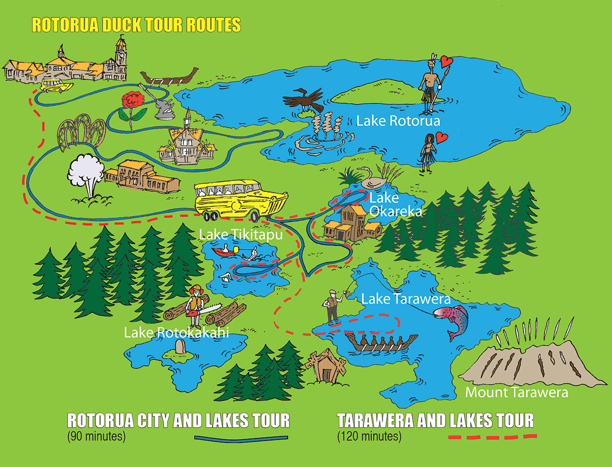 Rotorua New Zealand Map