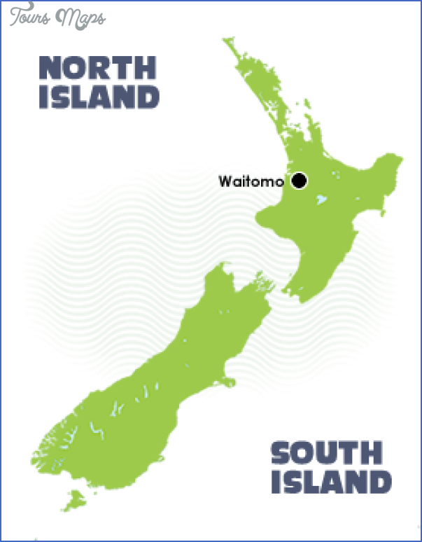 Waitomo New Zealand Map