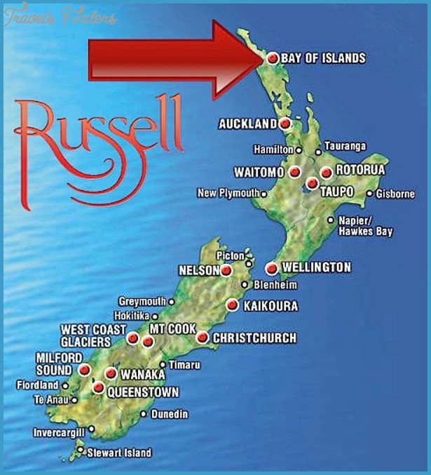 Bay Of Islands New Zealand Map