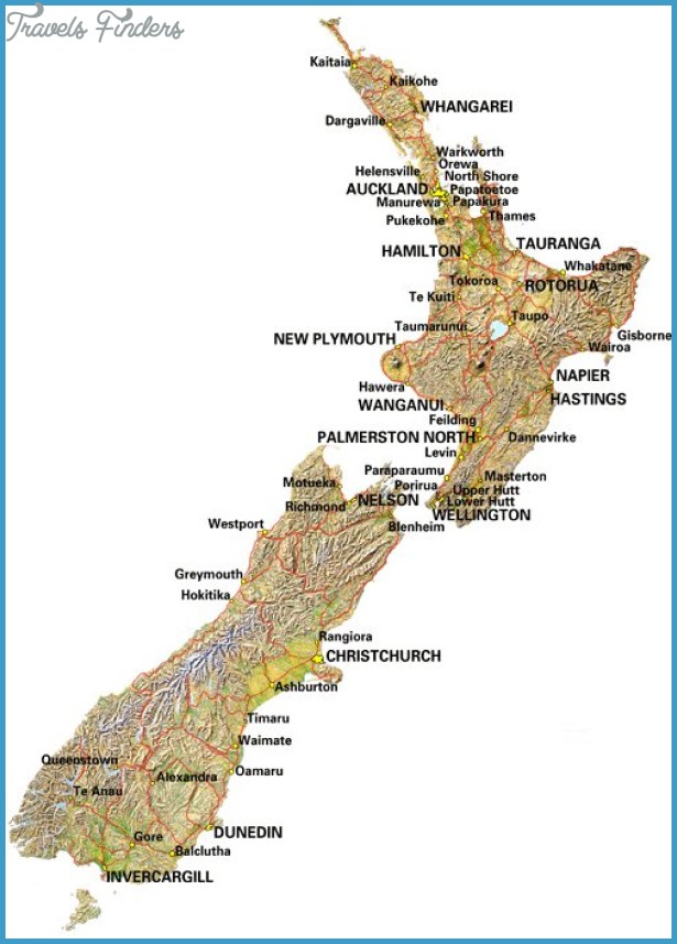 Gisborne New Zealand Map