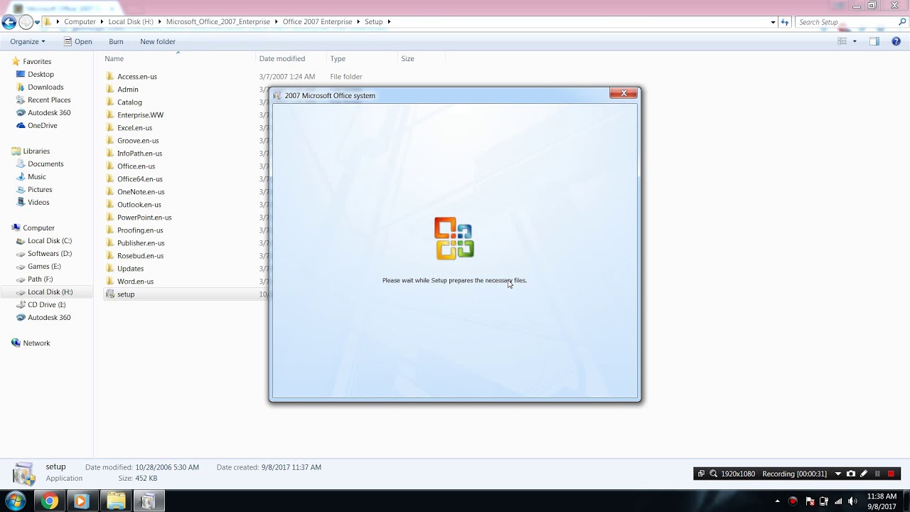 Install Microsoft Office Enterprise 2007 vbever