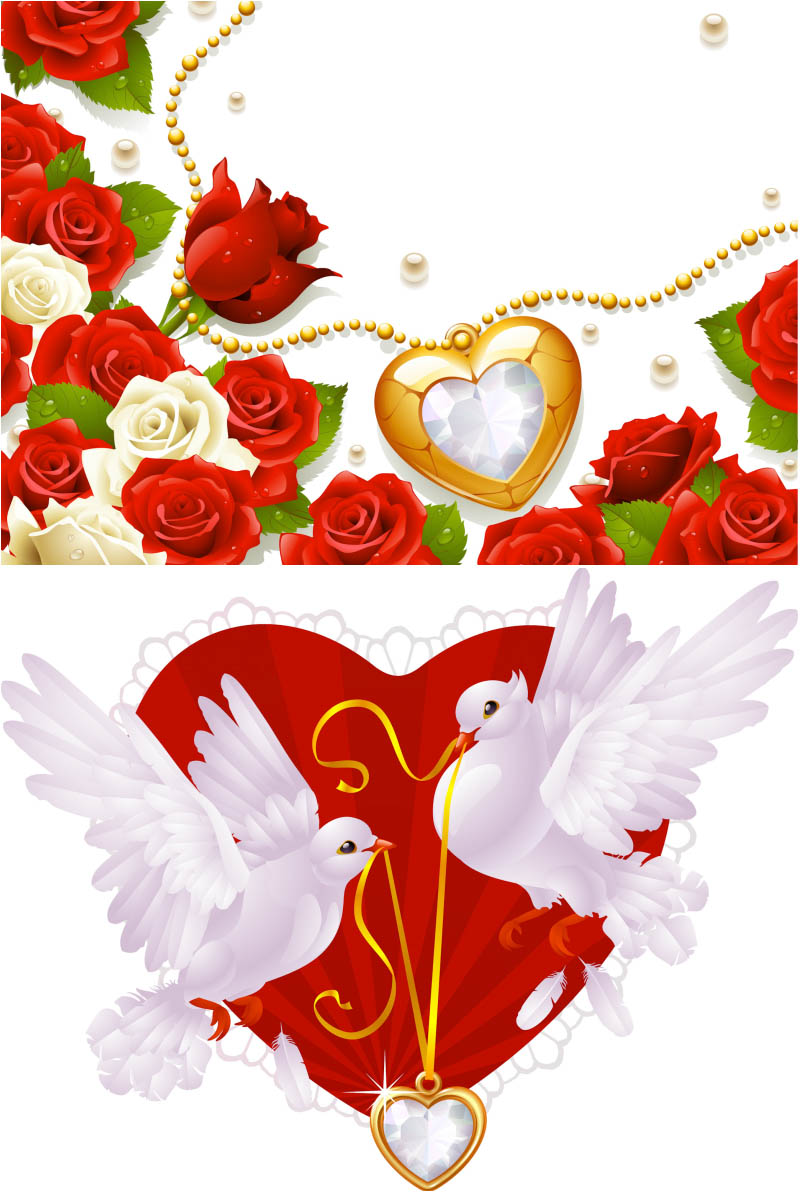 Wedding backgrounds vector Free download