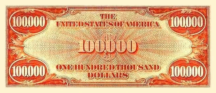 United States 100,000 dollar banknote Currency Wiki FANDOM powered
