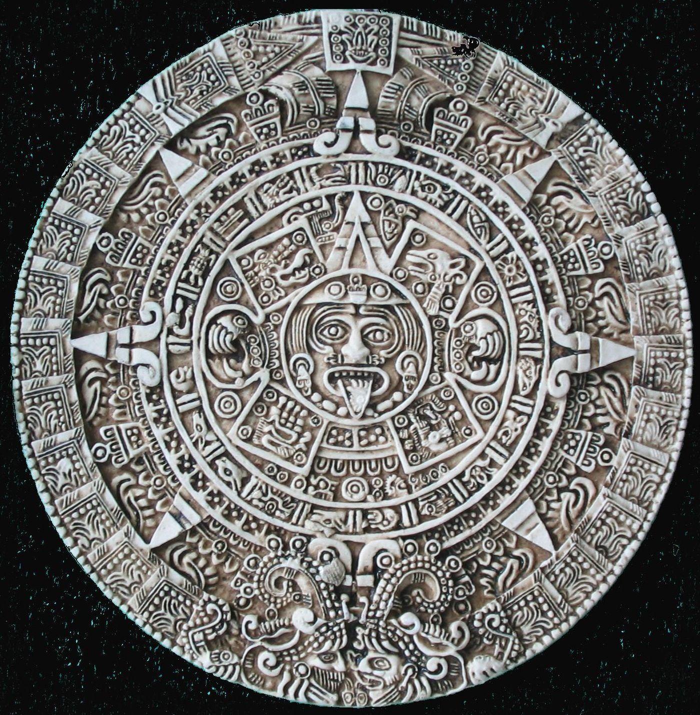 Aztec Calendar Stencil Educational Printable Activities(08)