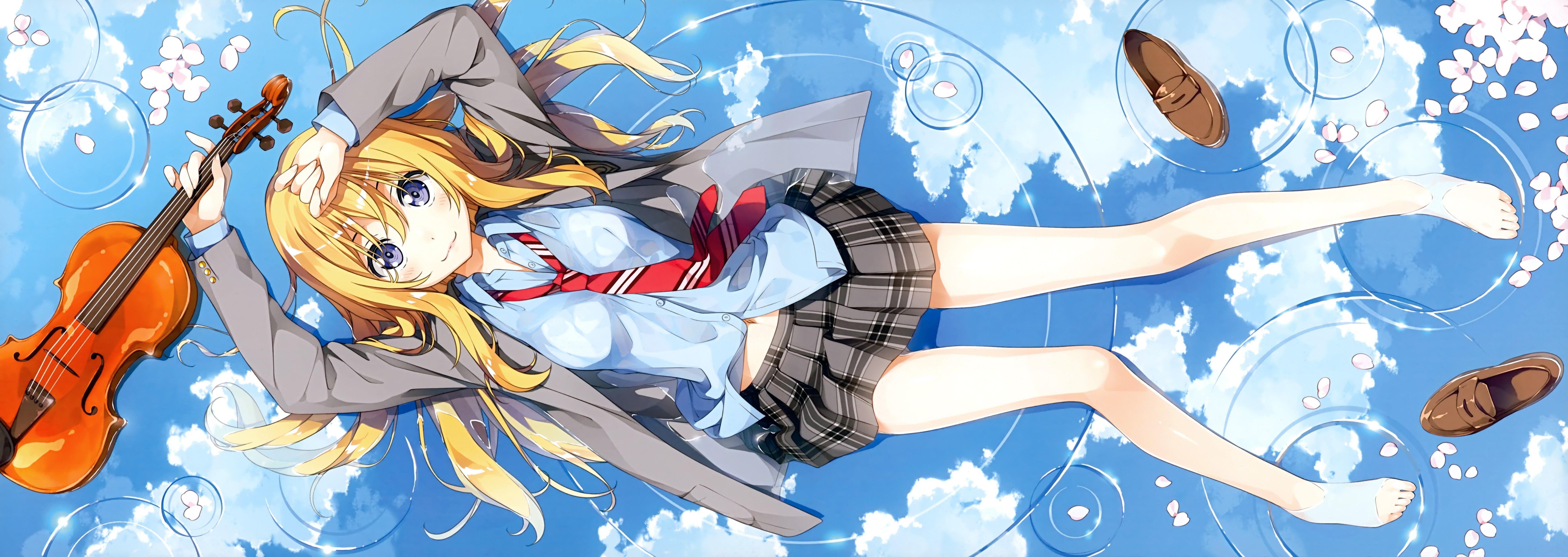 Shigatsu Wa Kimi No Uso Wallpapers Wallpaper Cave