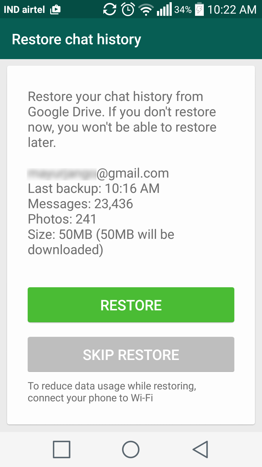 How to Backup & Restore WhatsApp Conversations from Google