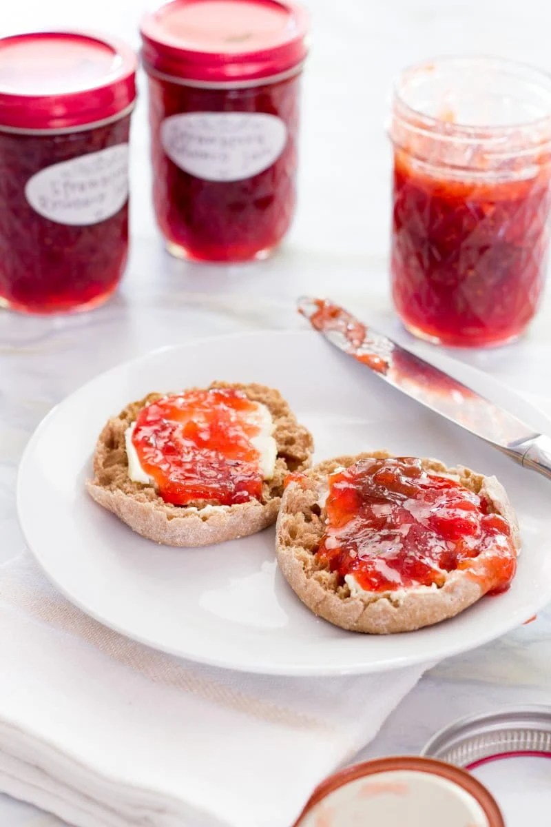 StrawberryRhubarb Jam Wholefully