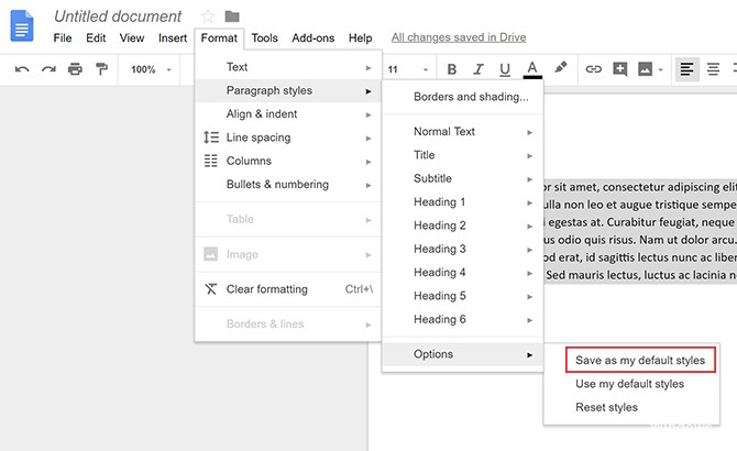 How to Permanently Change the Default Font in Google Docs