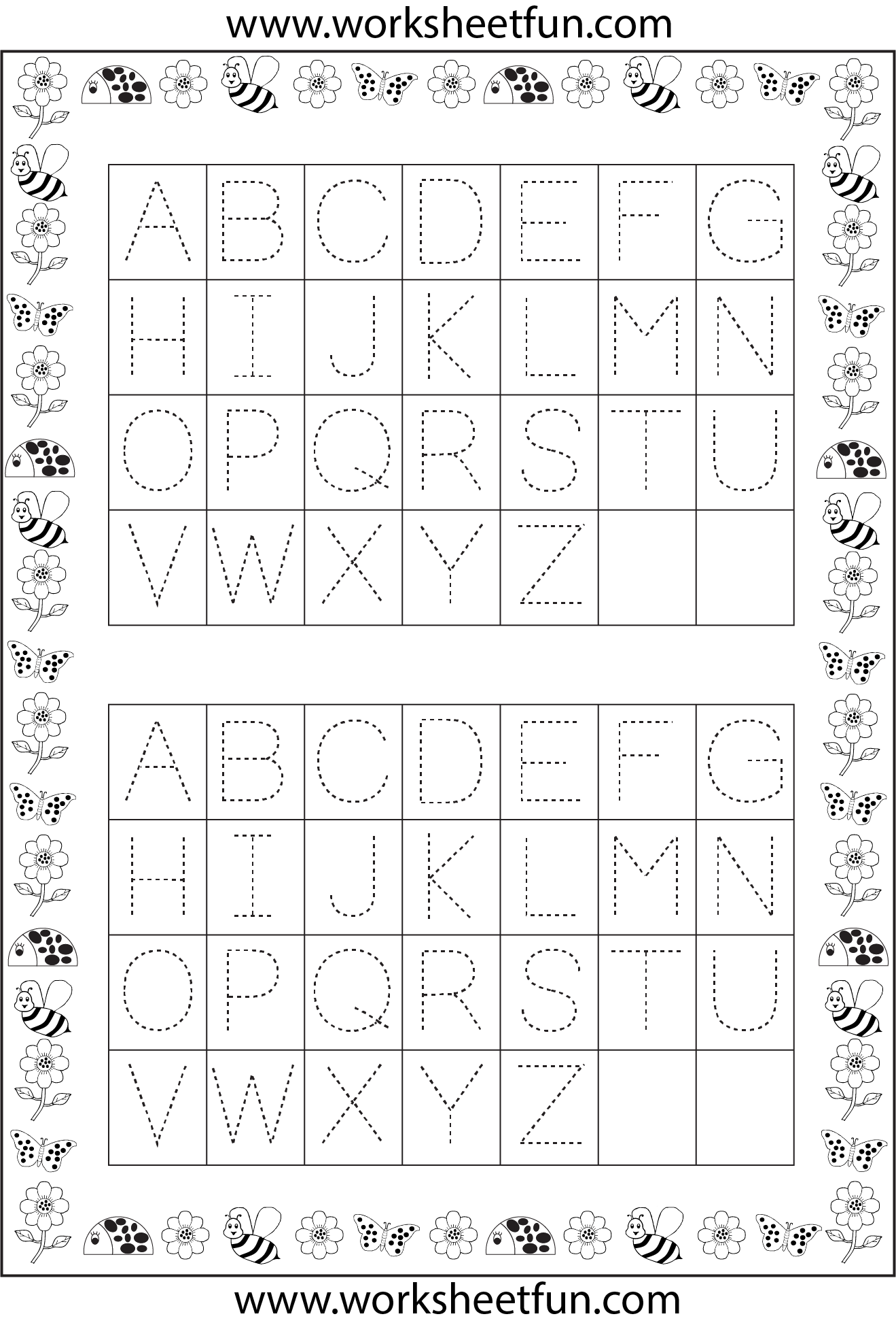 Letter Tracing 1 Worksheet / FREE Printable Worksheets