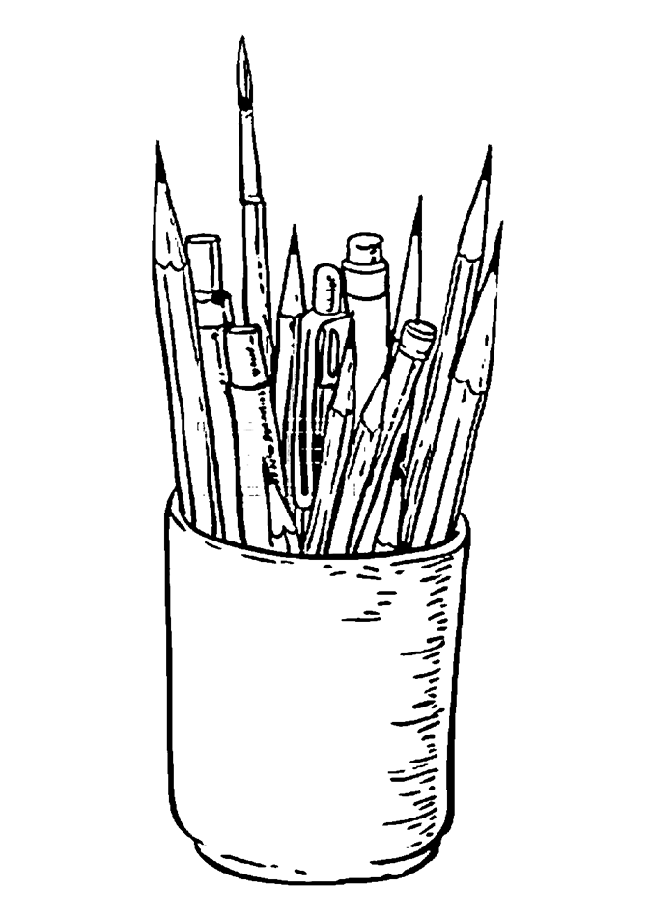 coloriages de crayons
