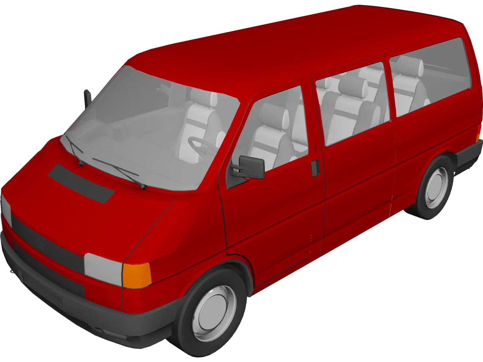 Volkswagen Transporter 3D Model 3D CAD Browser