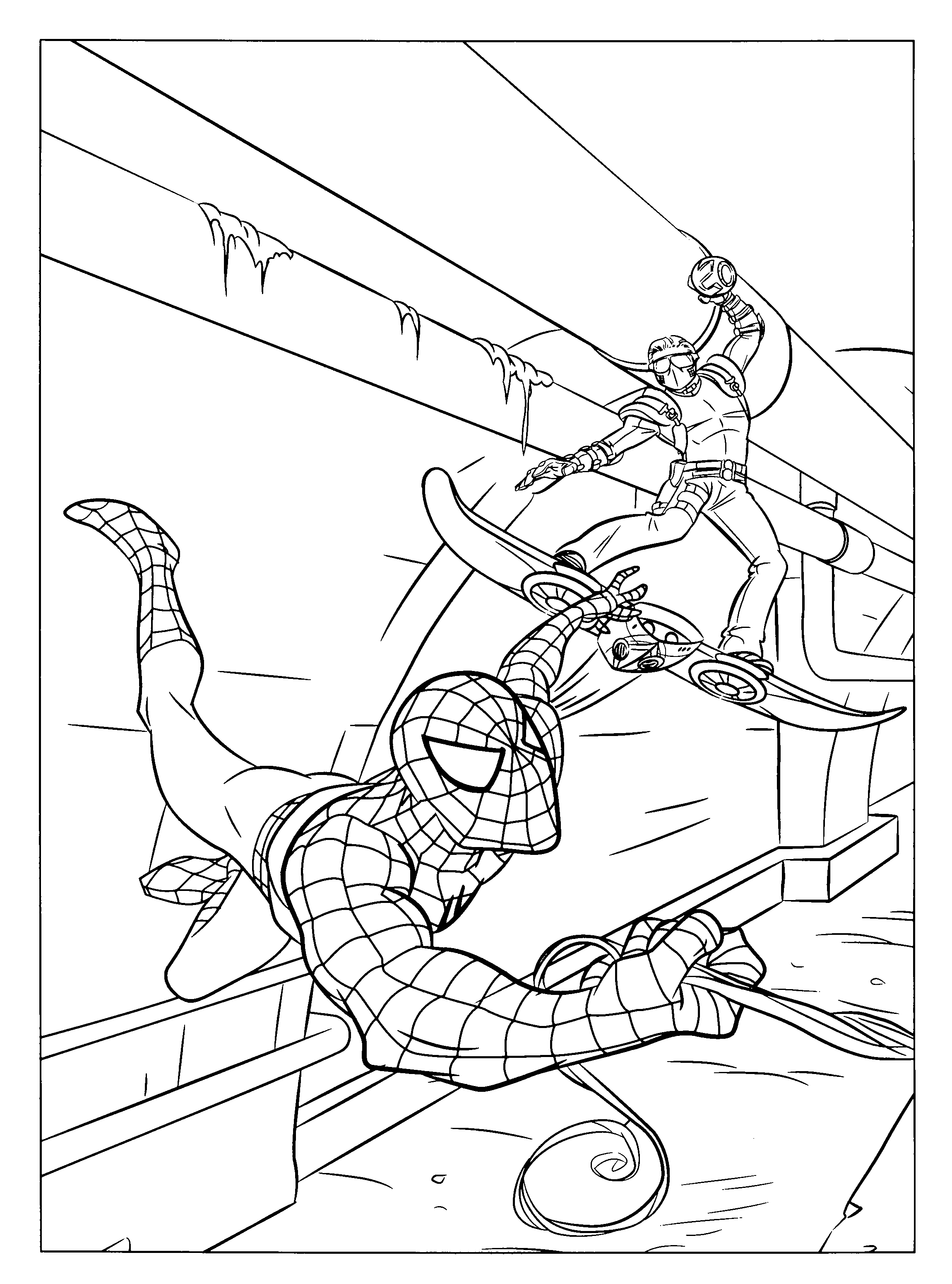 Kleurplaat Superhelden Kleurplaat Spiderman 3 Animaatjes Nl